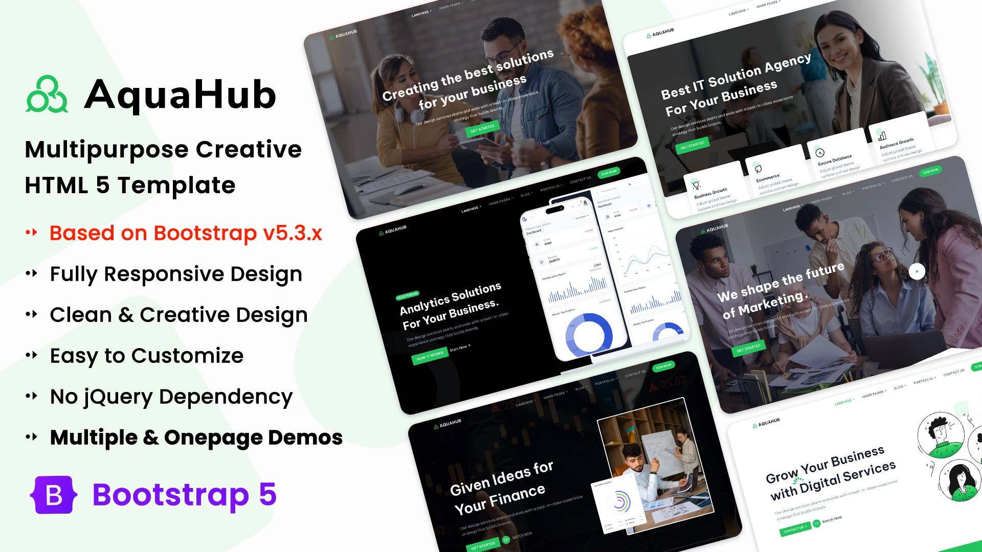 AquaHub - Multipurpose Business and Creative HTML Template