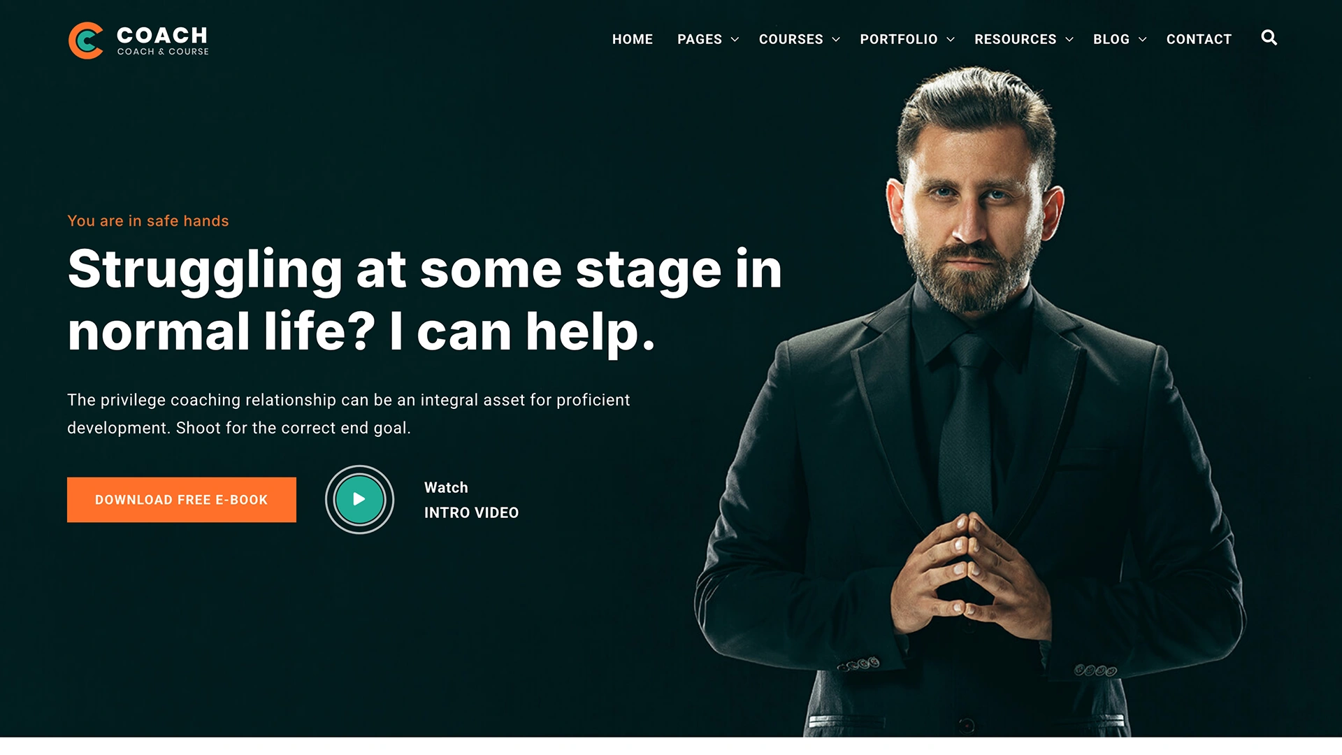 CoachPro - Life Coach and Courses Template