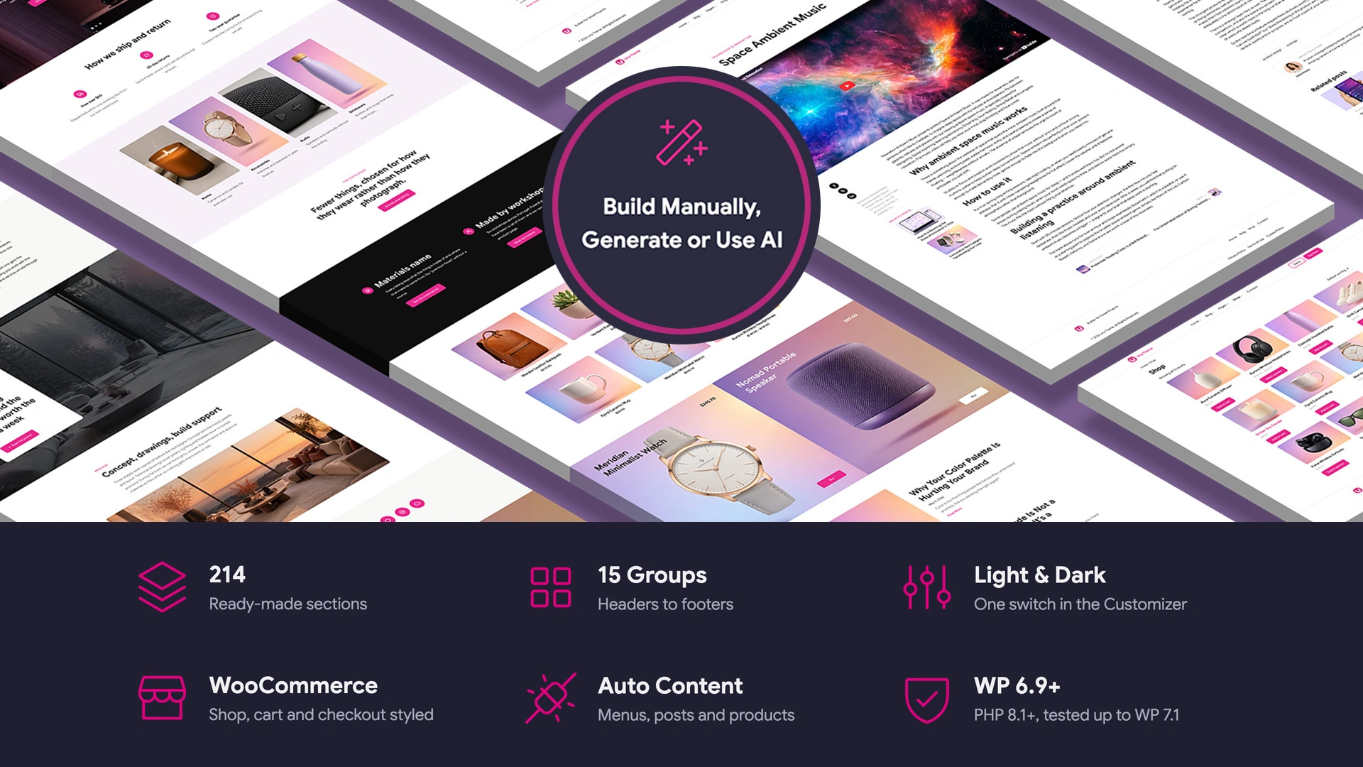 Uny AI - WordPress Theme with Flexible Section Builder