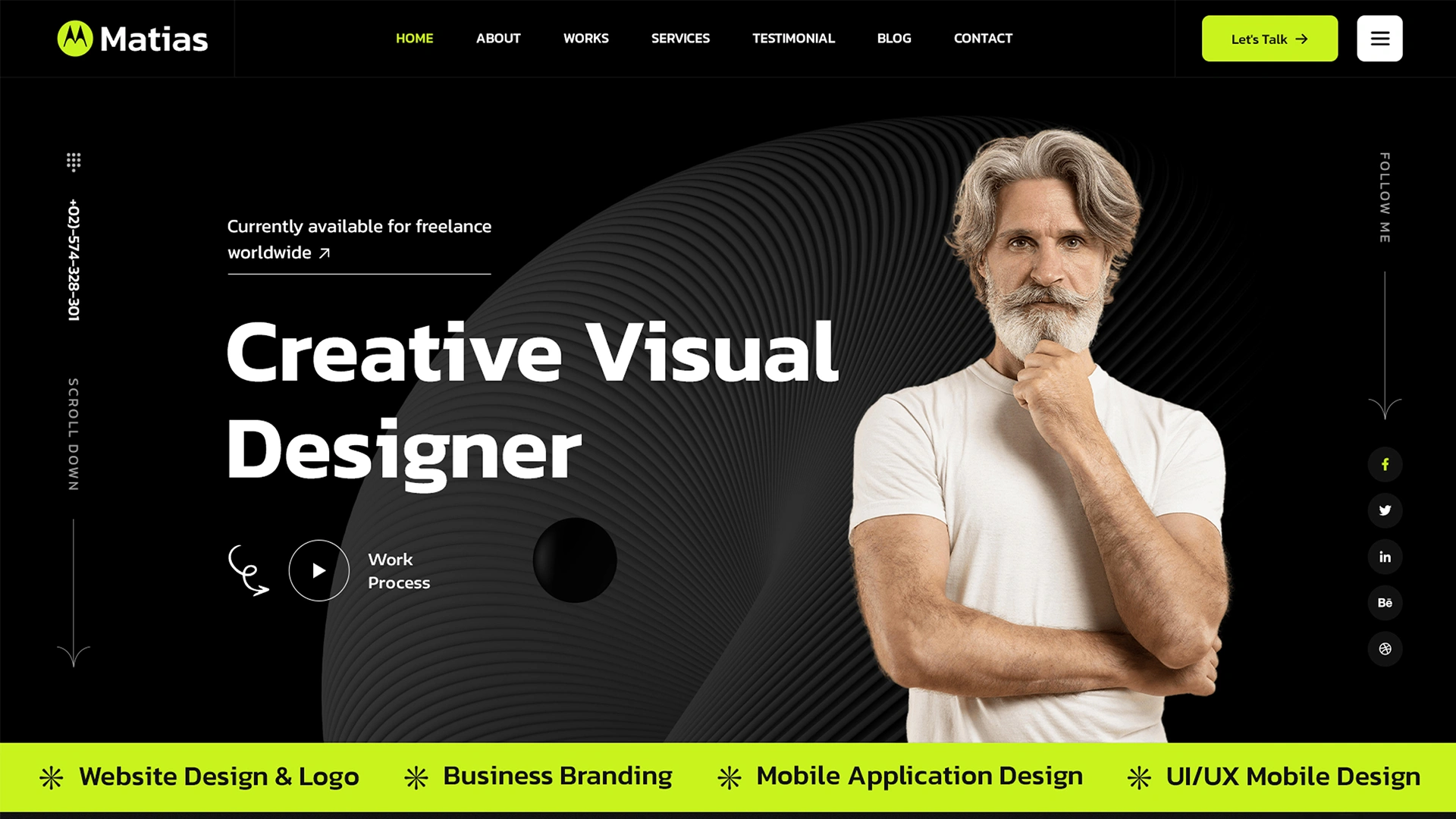 Matias - Personal Portfolio HTML Template