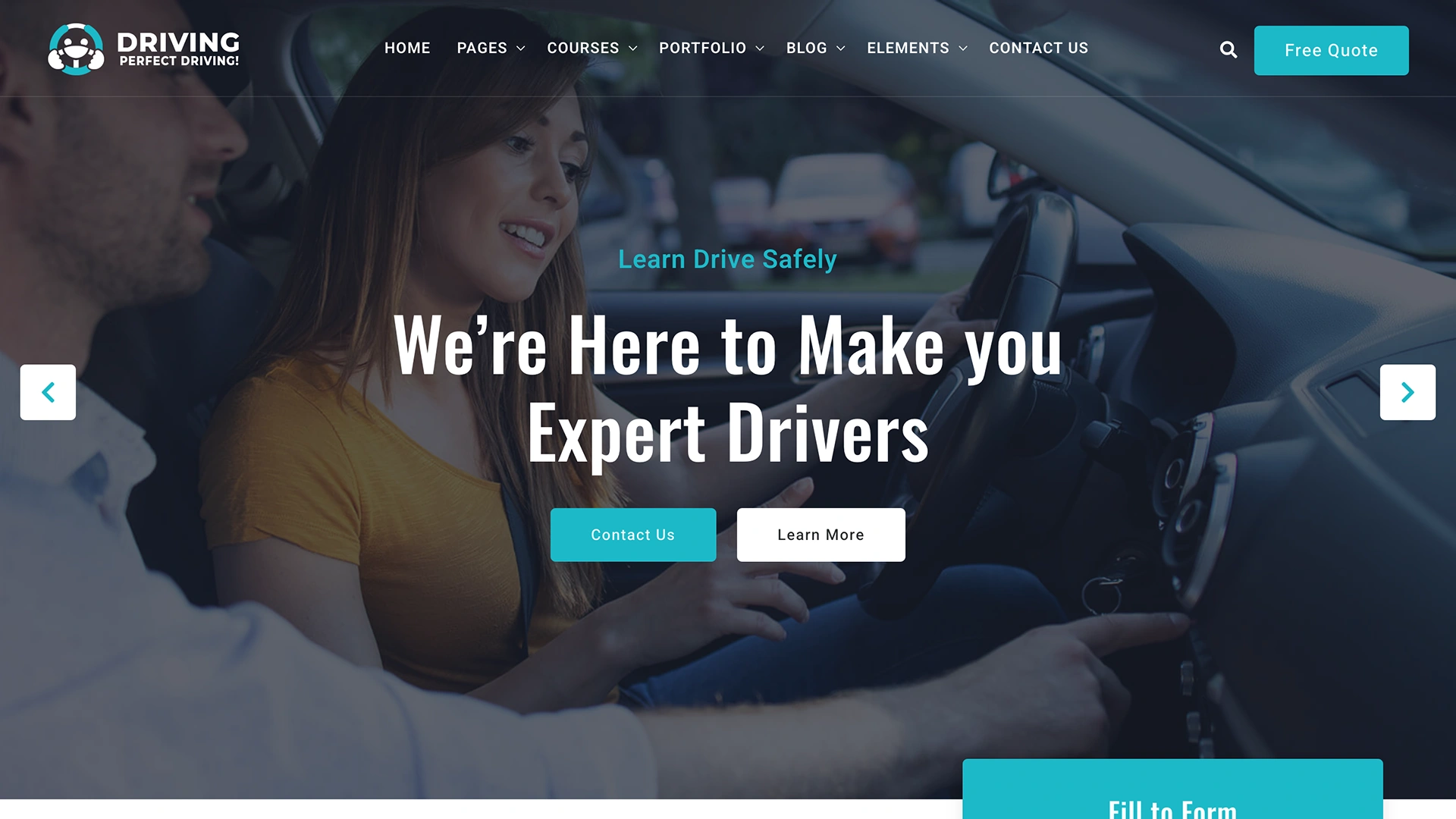 Driving - Driving School HTML Template by Chitrakoot Web