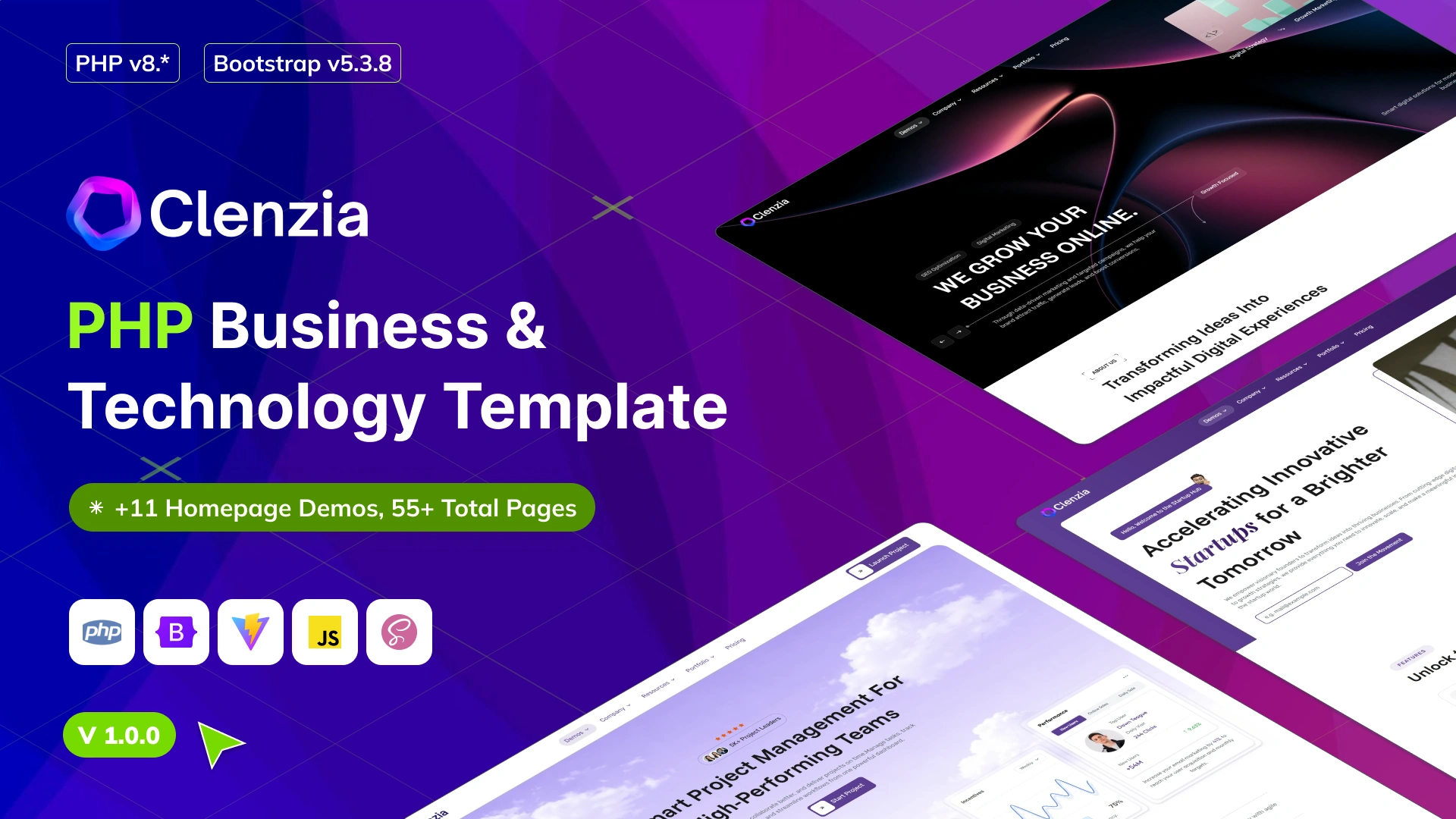 Clenzia - Business & Technology PHP Template
