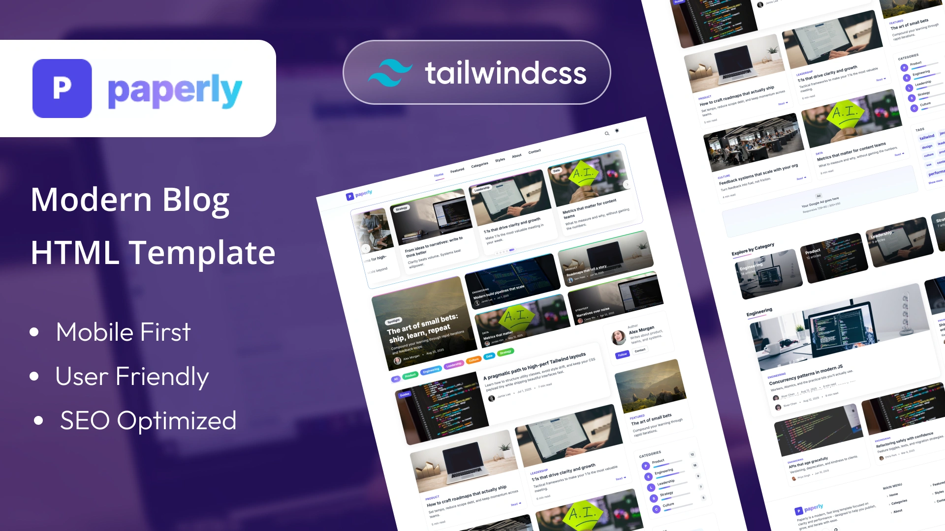 Paperly - Creative Magazine & Blog HTML Template