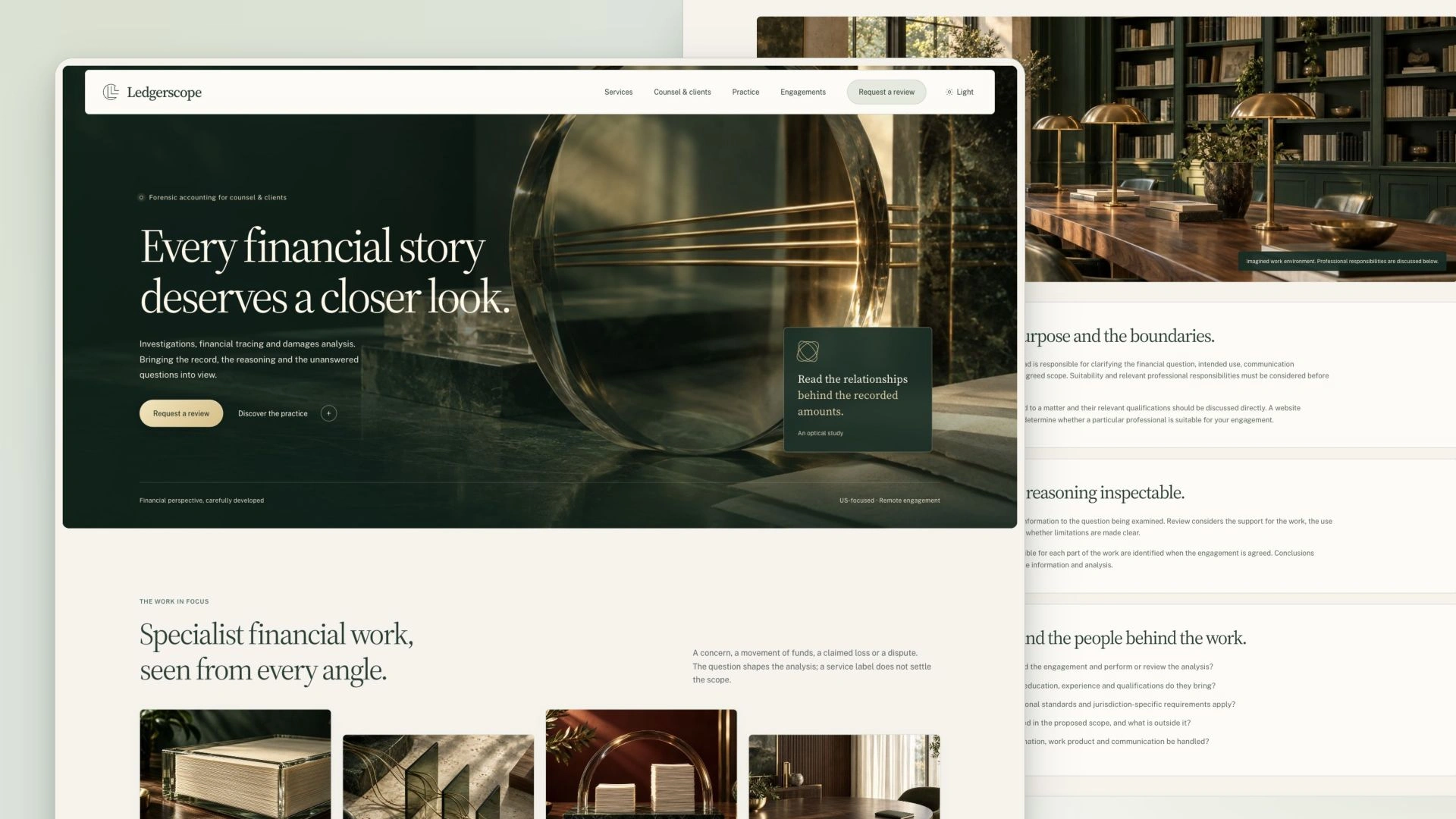 Ledgerscope - Forensic Accounting HTML Website Template
