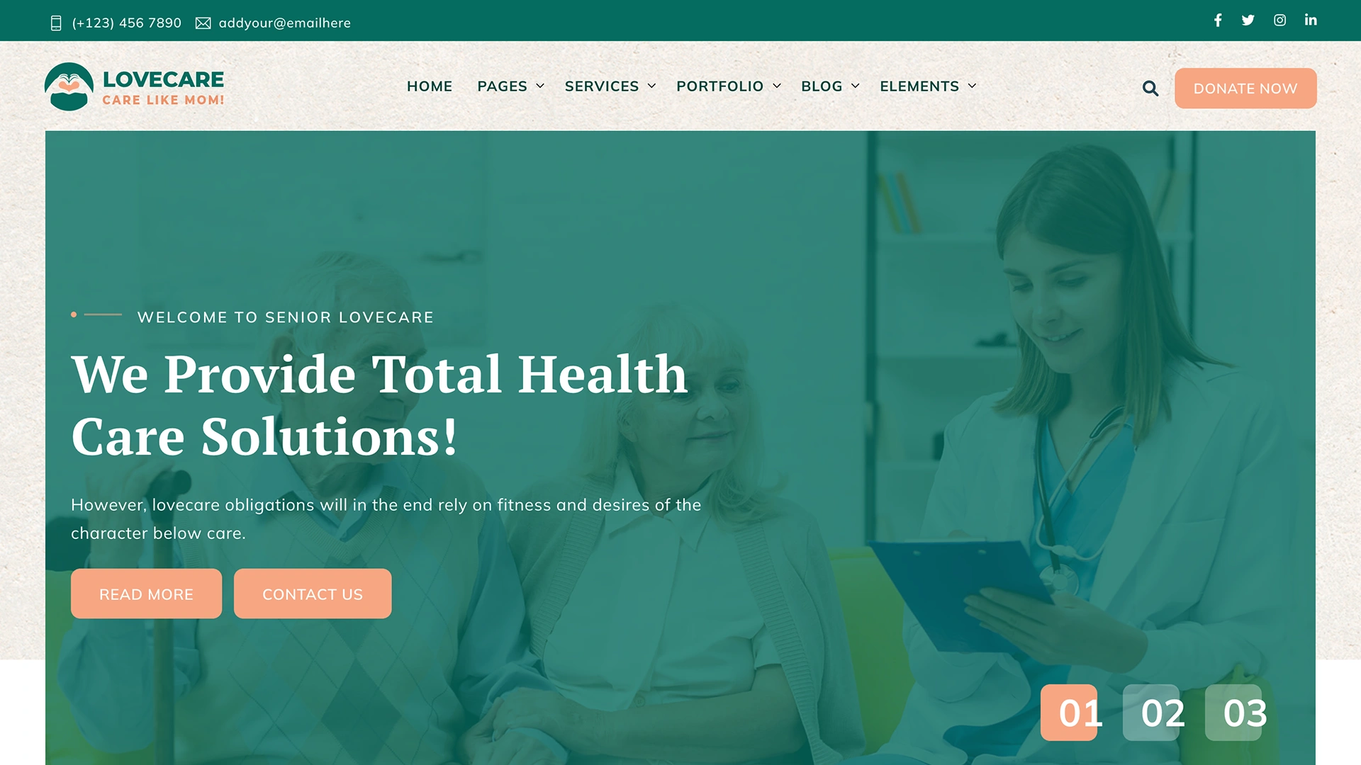 Lovecare - Senior Care and Medical Template