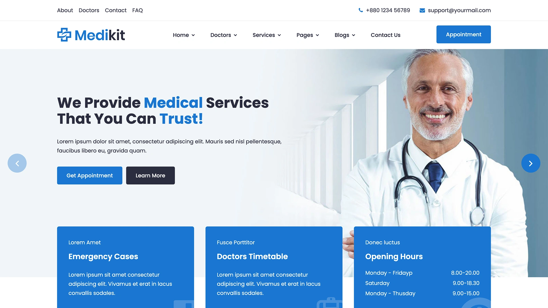 Medikit - Medical & Doctor NextJs Template