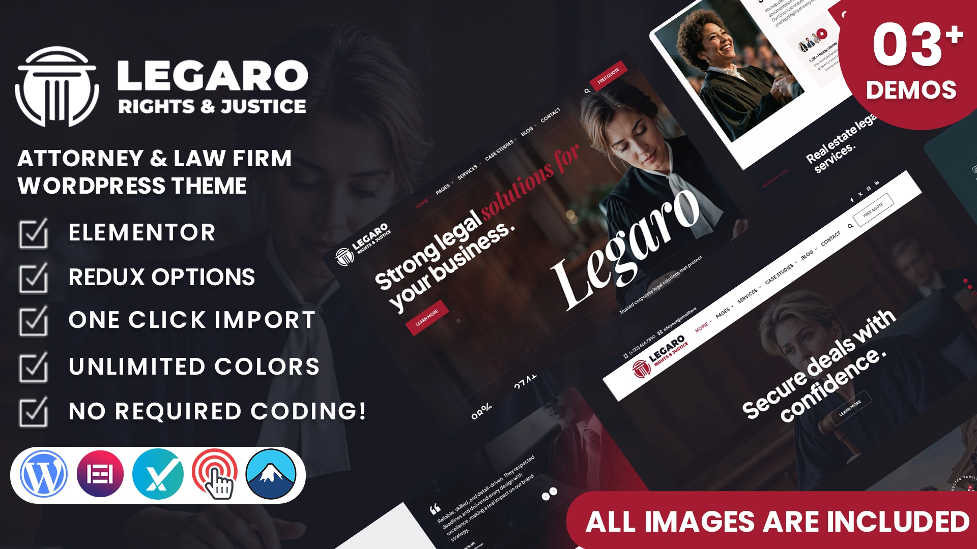 Legaro - Attorney & Law Firm WordPress Theme