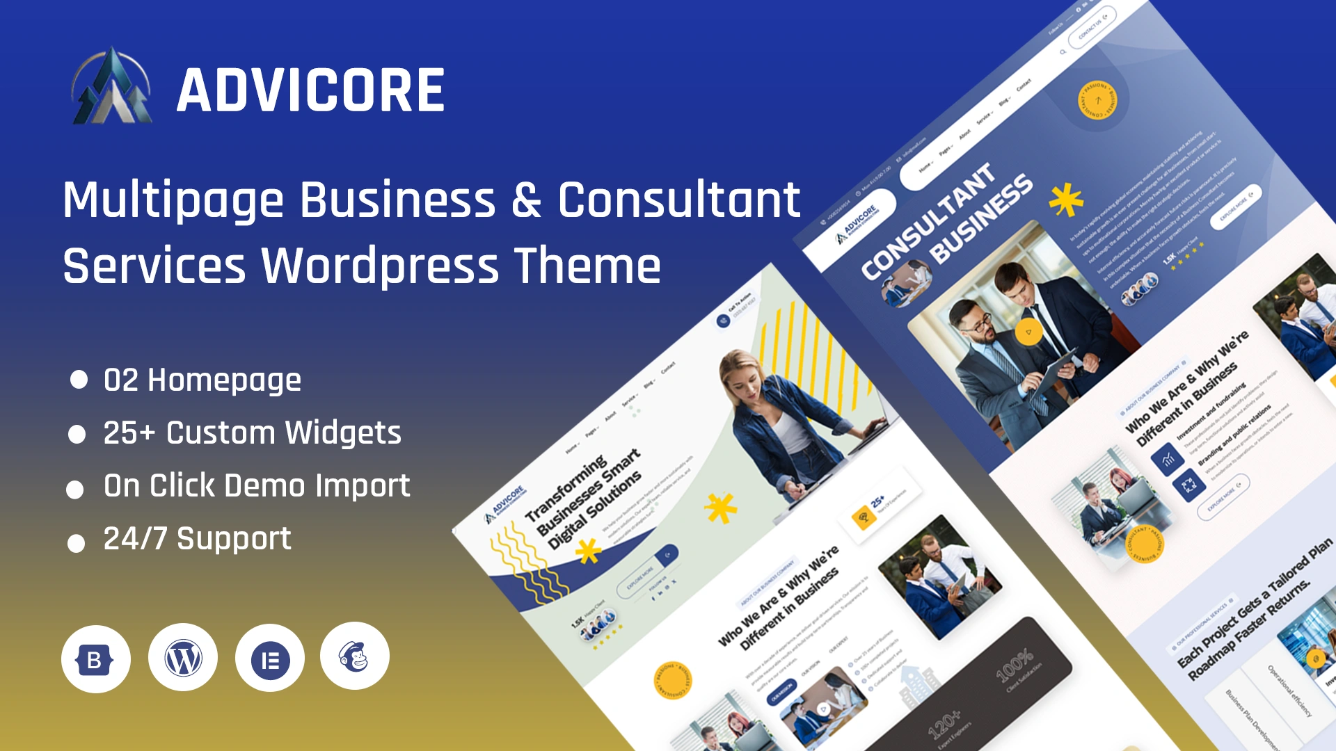 AdviCore - Professional Business & Consulting WordPress Theme