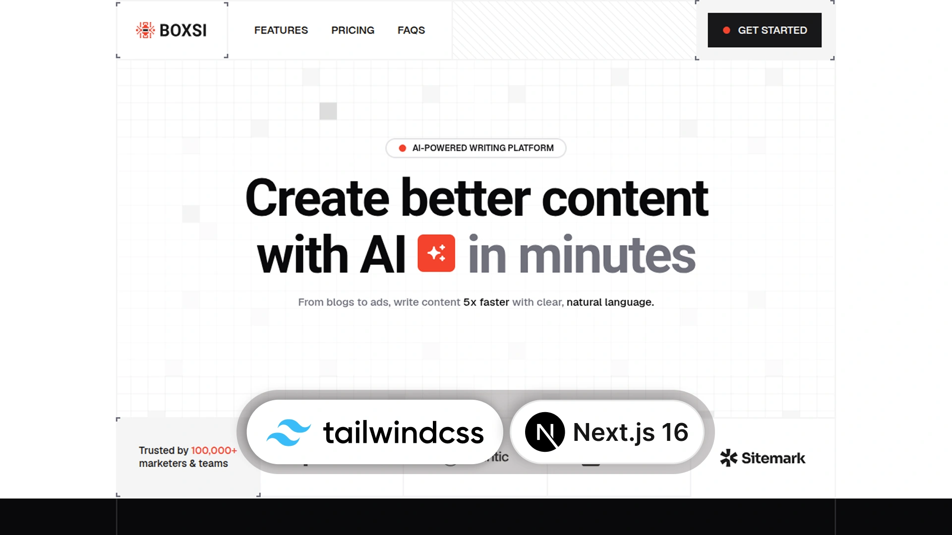 Boxsi - AI Agency Technology Next.js 16 & Tailwind CSS 4 Website Template