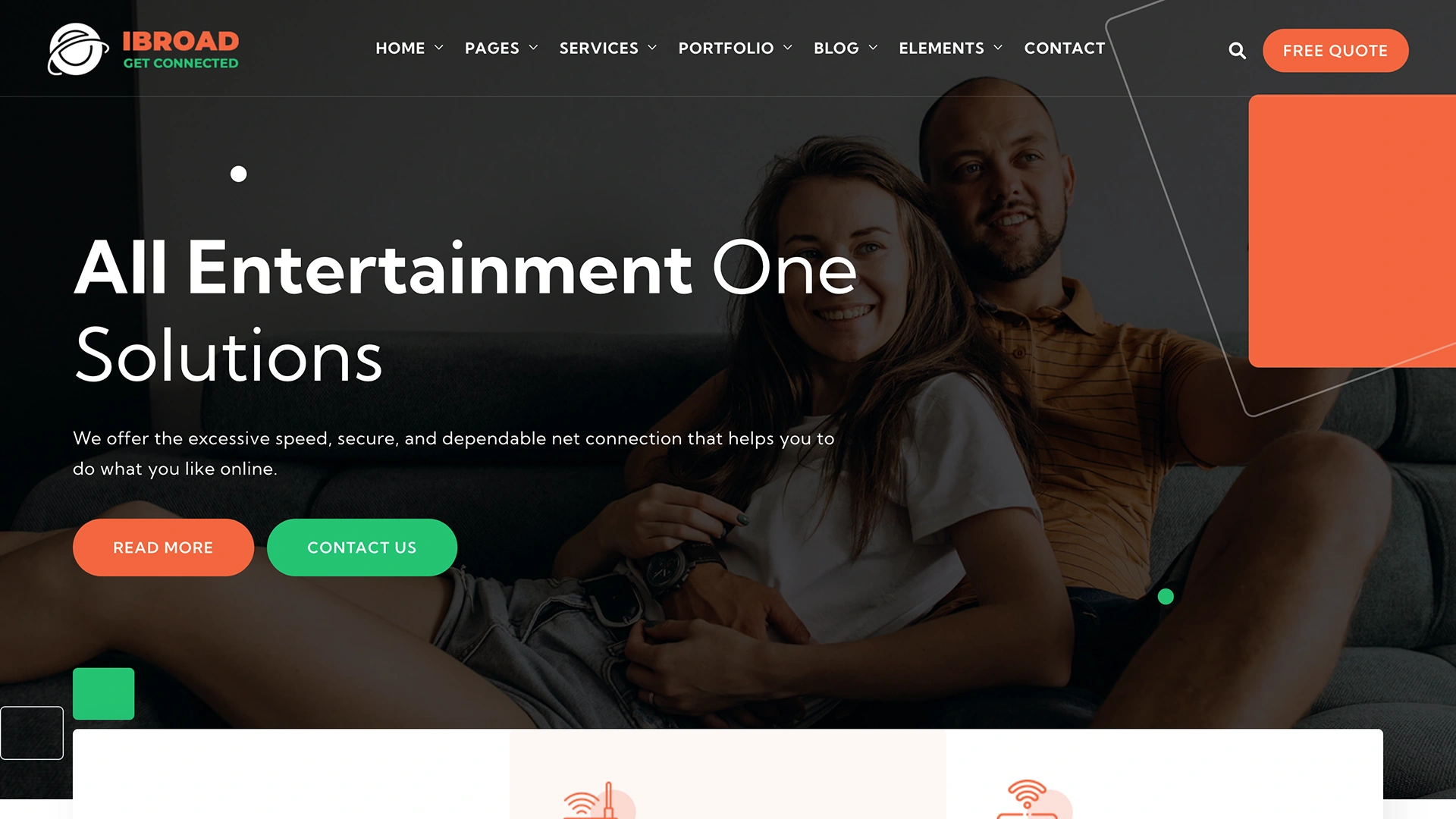 iBroad - Broadband & Internet HTML Template