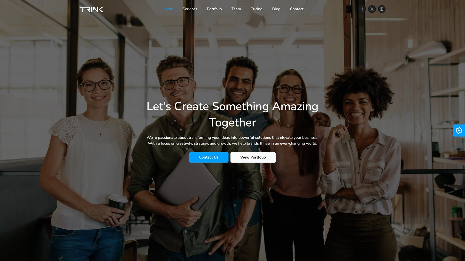 Trink - Landing Page Templates + LTR & RTL + Light & Dark