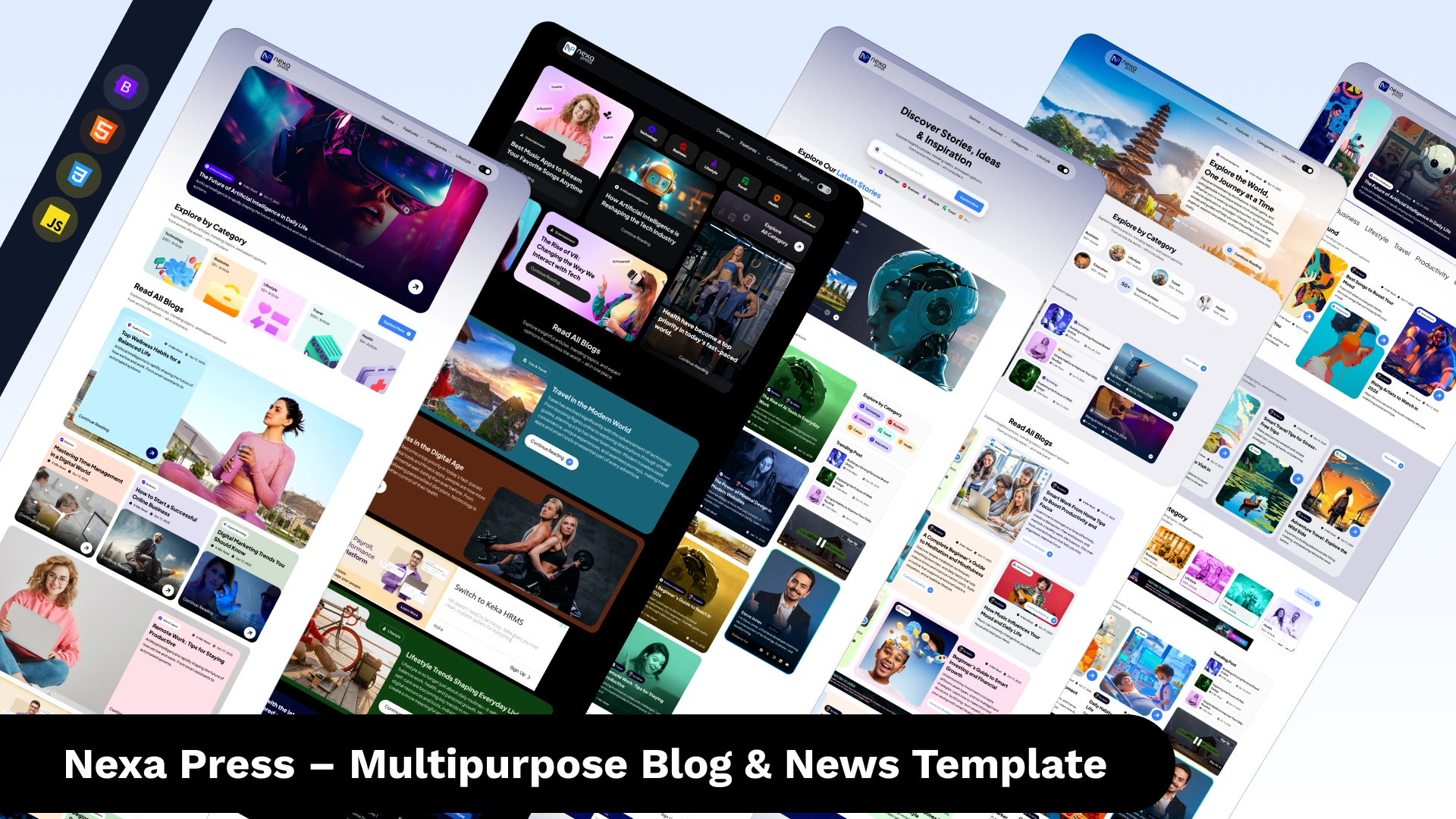Nexa Press - Modern Blog, Magazine & News HTML Template