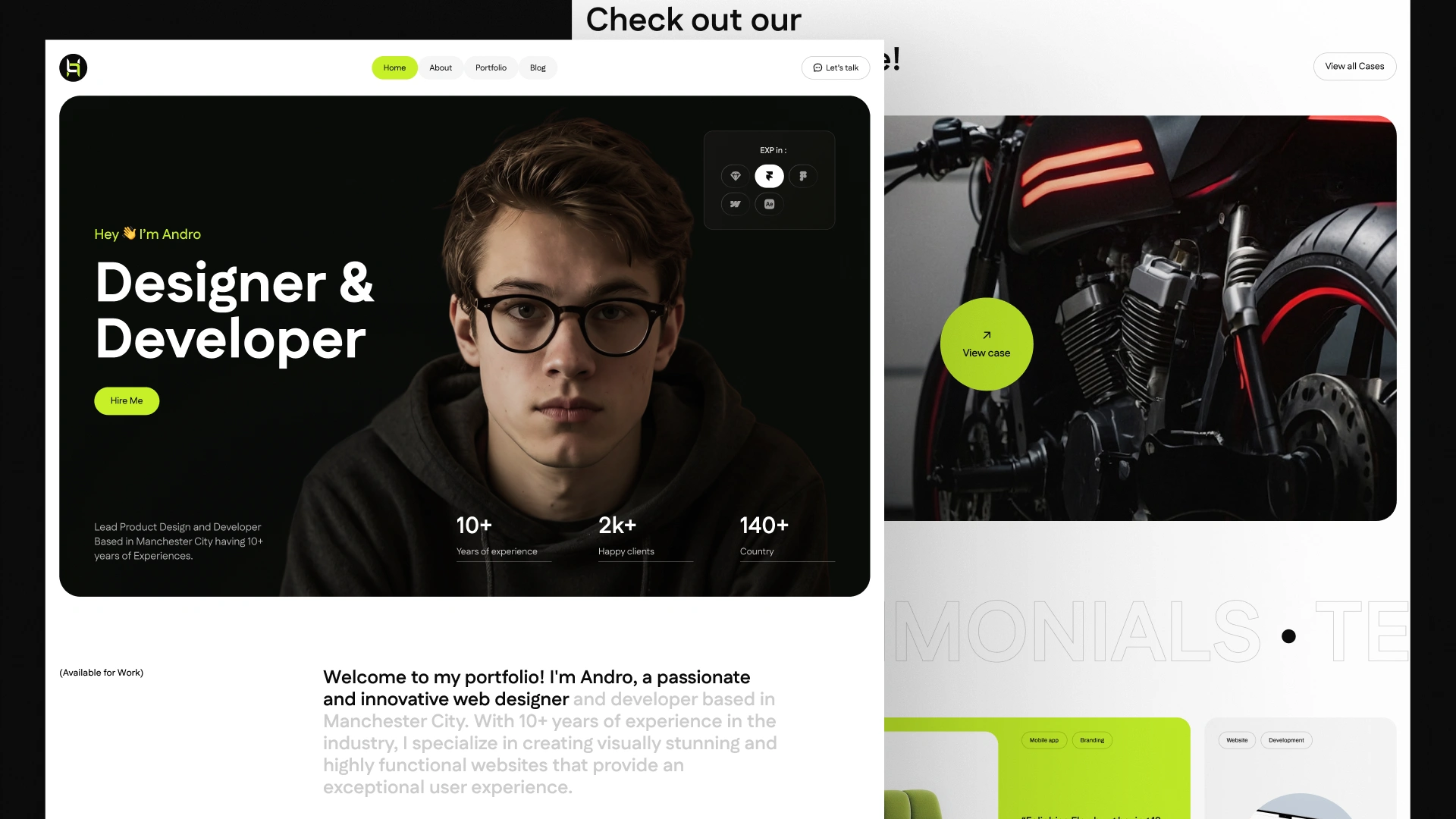 Portox - Personal Portfolio & Agency Framer & Figma Website Template