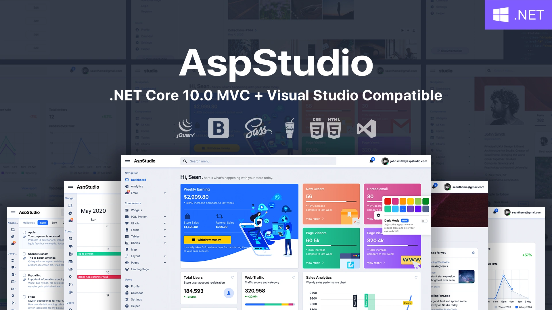 Studio - ASP.NET Core 10.0 MVC Template