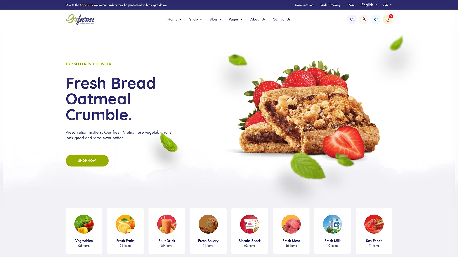 Orfarm - Multipurpose eCommerce HTML5 Template