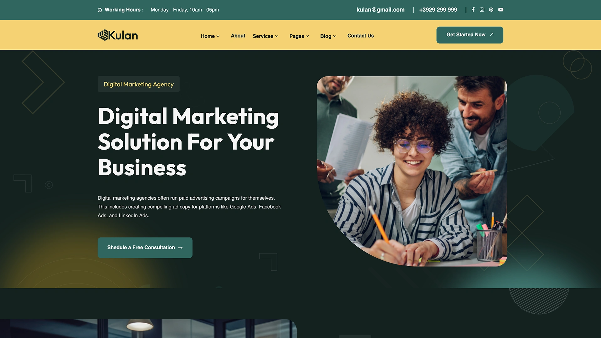 Kulan - Digital Marketing Agency WordPress Theme