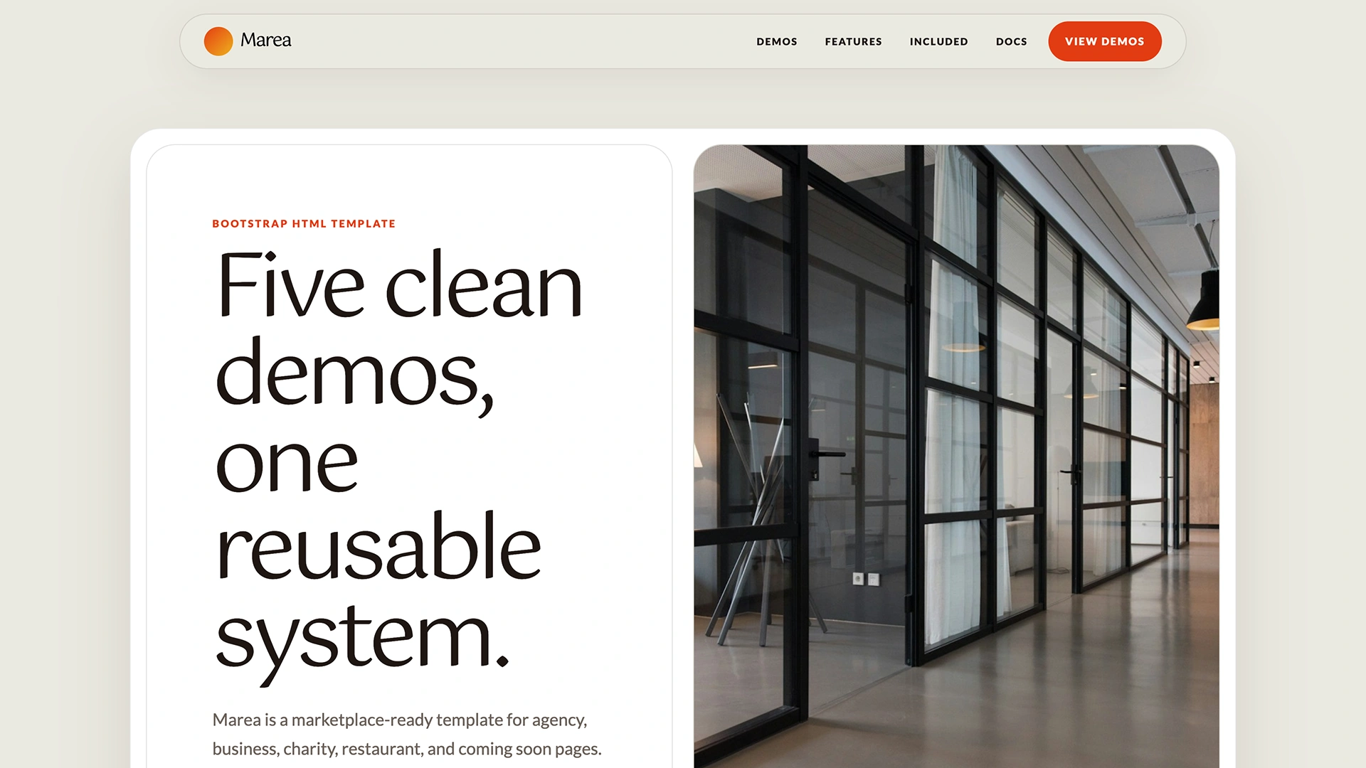 Marea - Bootstrap HTML Template