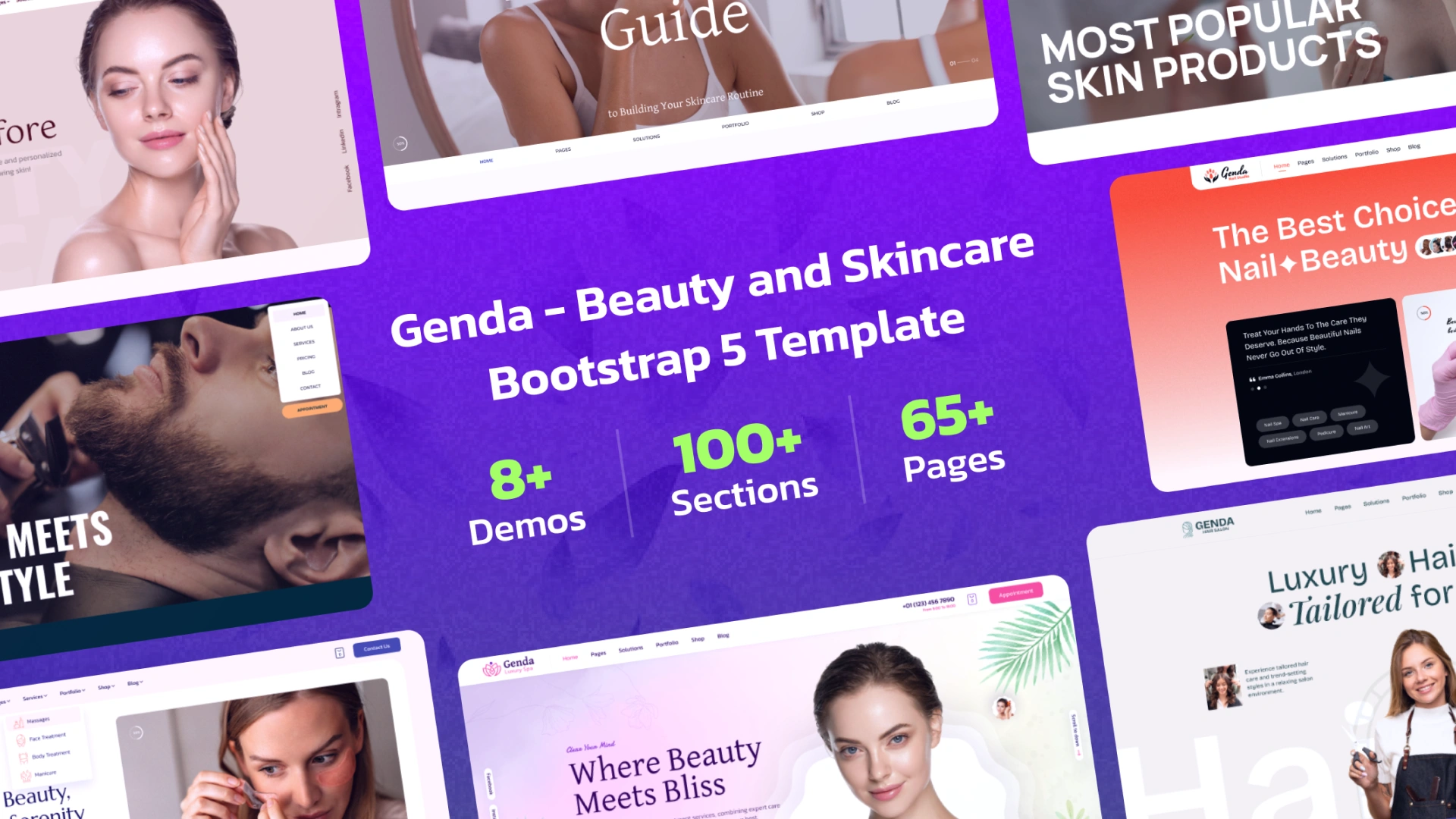 Genda - Beauty and Skincare HTML Template