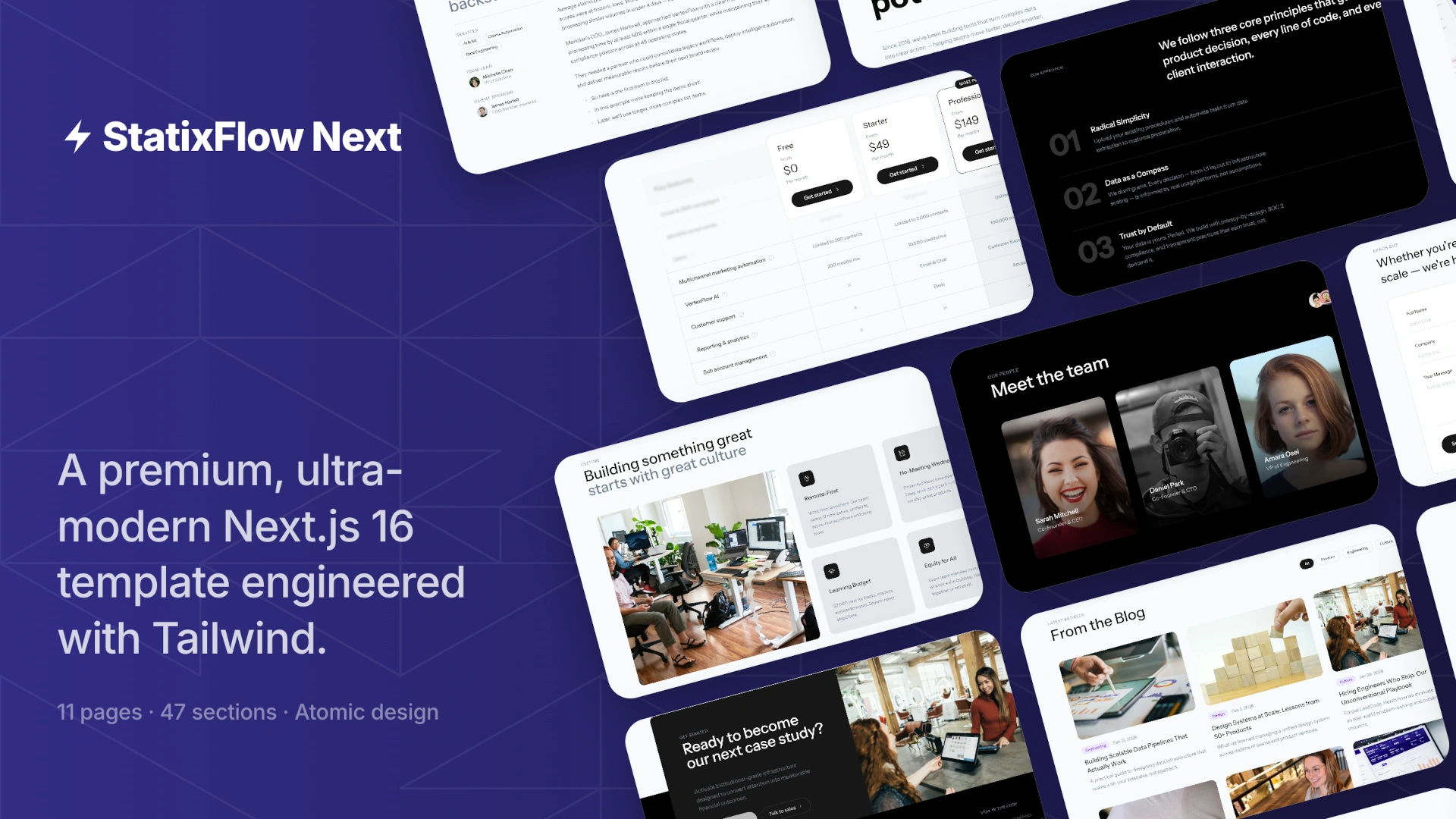 StatixFlow - Next.js Corporate & SaaS Template
