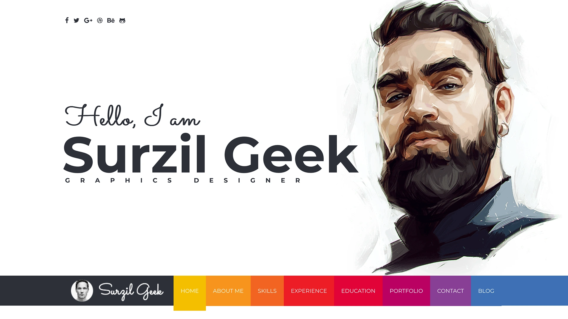 Geek - Resume & Portfolio Template