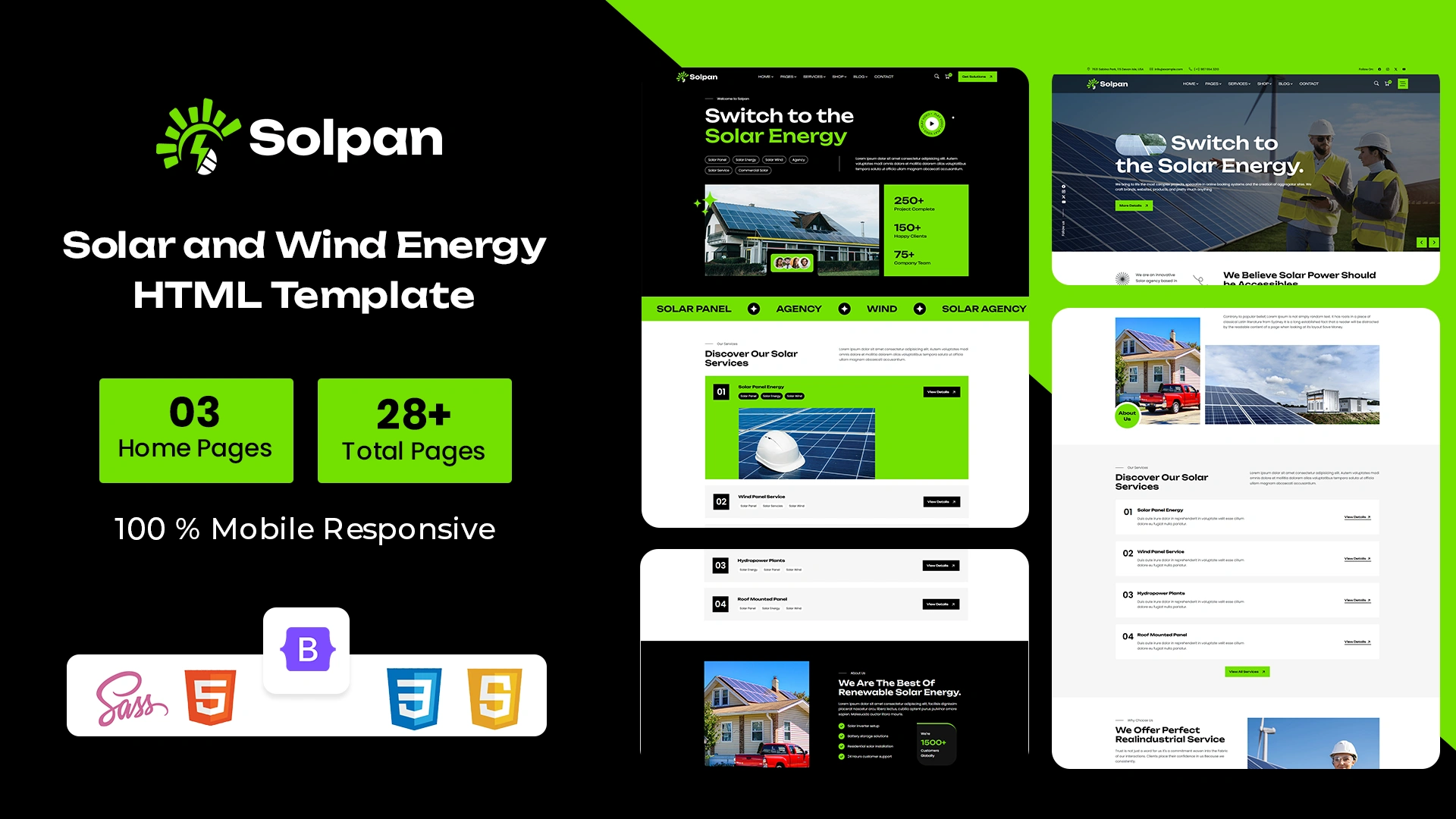 Solpan - Solar and Wind Energy HTML Template