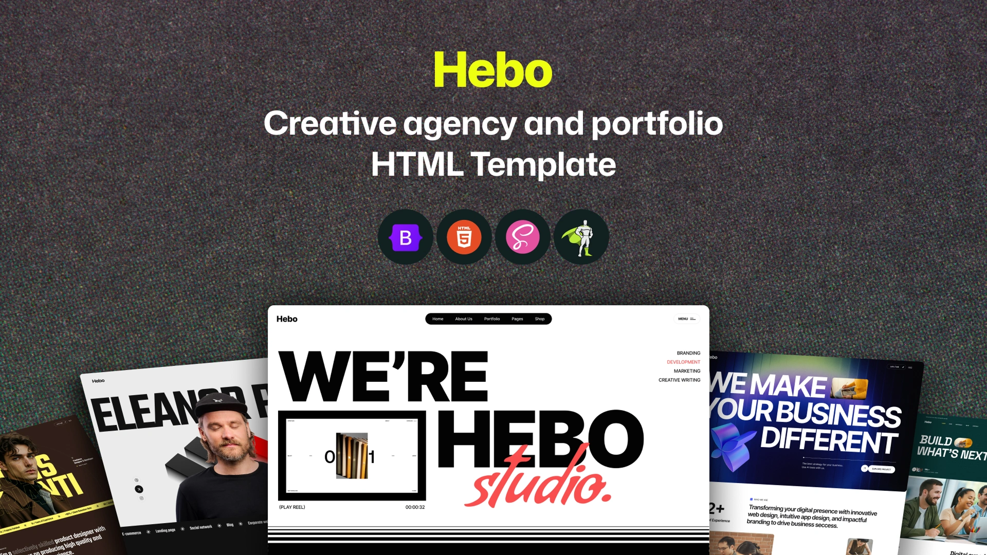 Hebo - Creative Agency & Portfolio HTML Template