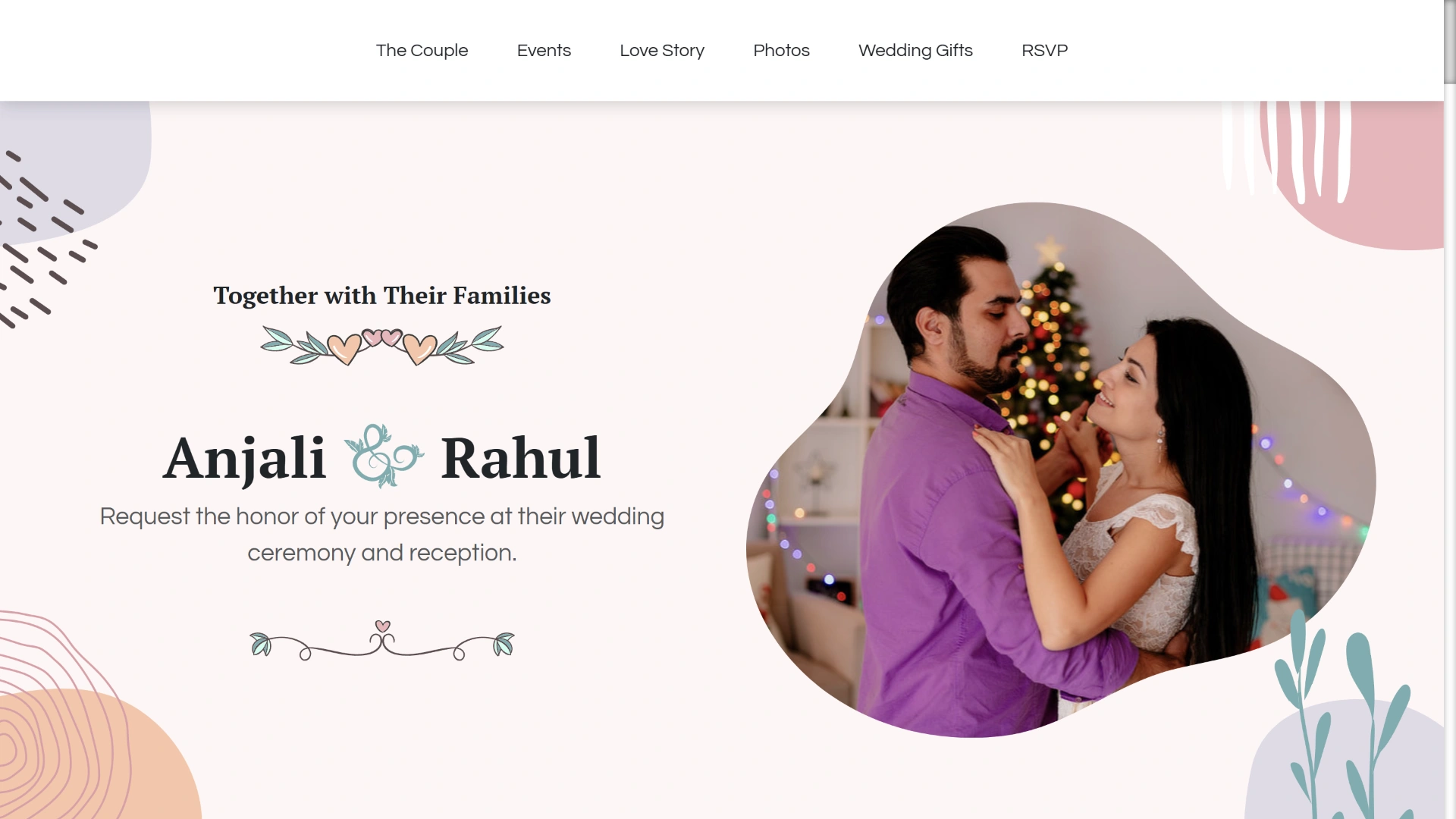 Anjali - Responsive Wedding Invitation