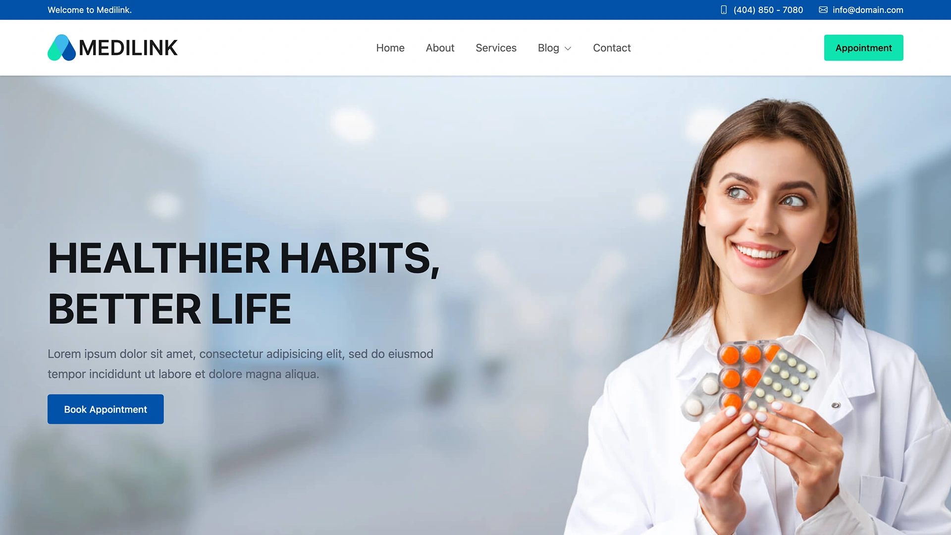 Medilink - Medical & Healthcare Template