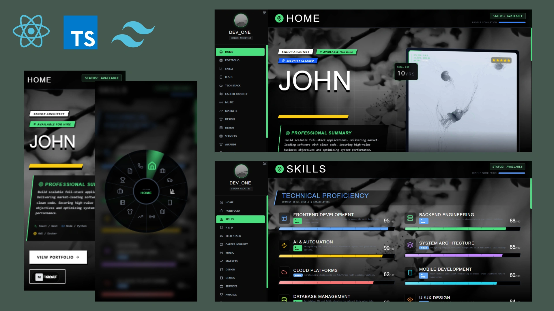 DevOne - React Portfolio Template