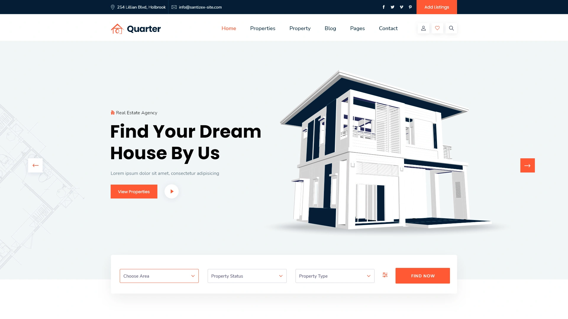 Quarter - Real Estate HTML Template