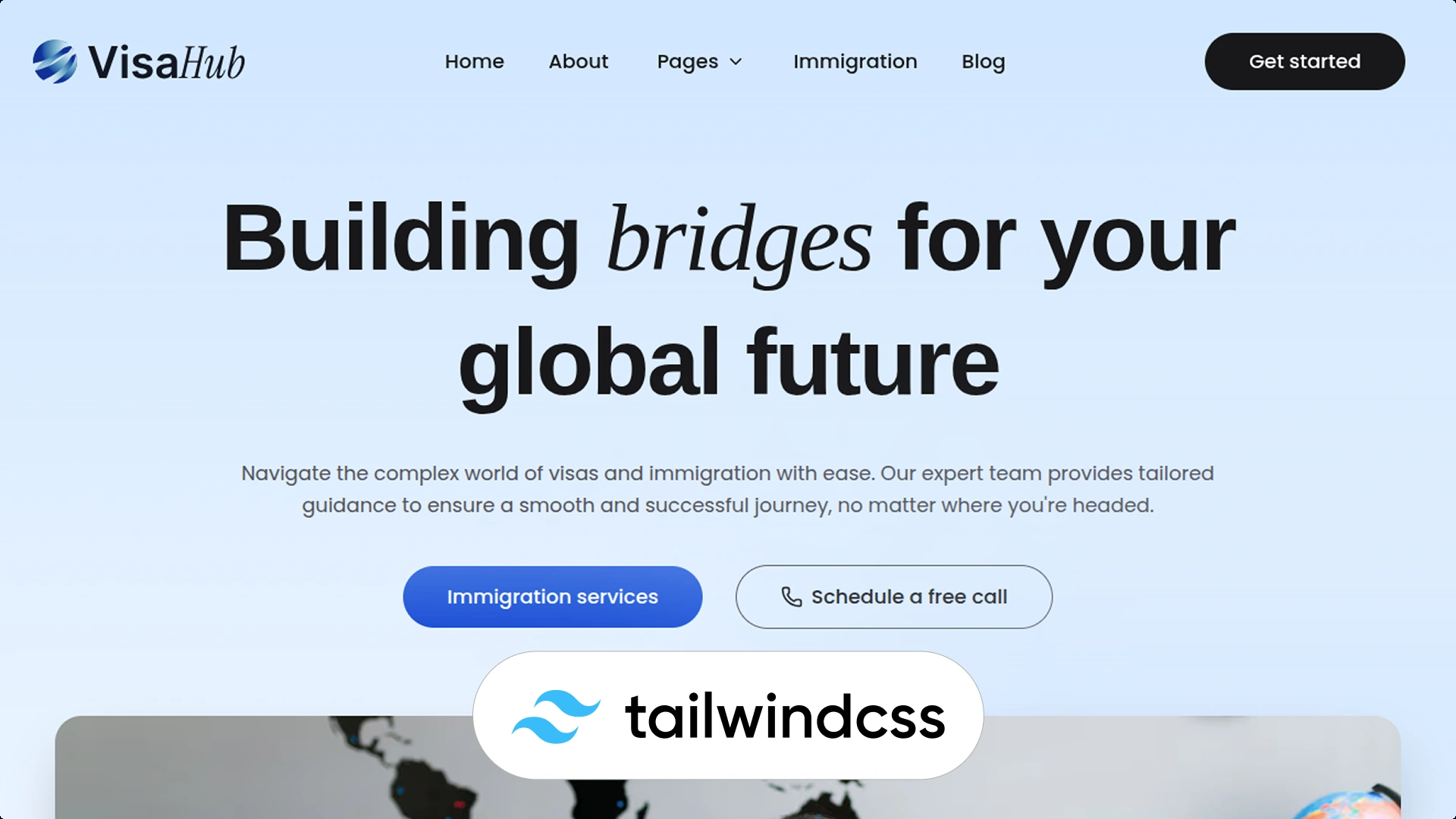 VisaHub - Visa & Immigration Consulting Tailwind CSS 4 Template