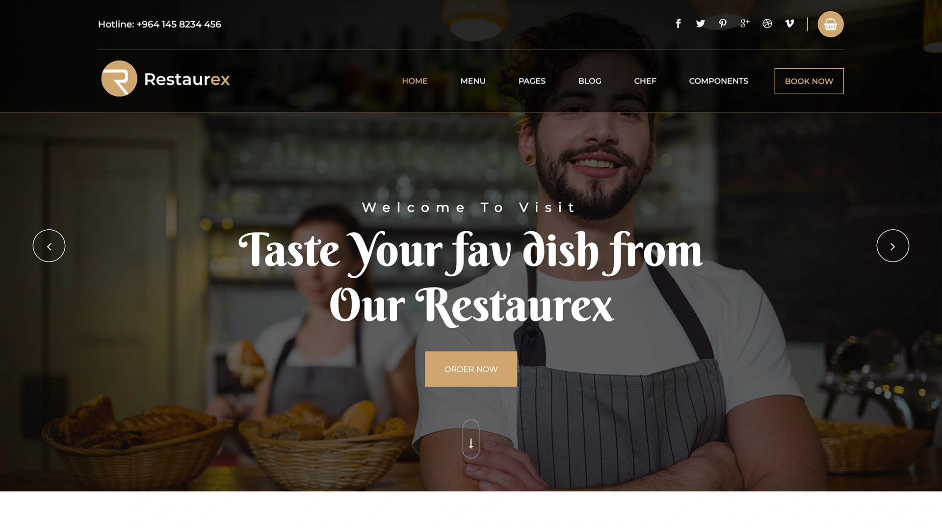 Restaurex - Cafe & Restaurant HTML Template