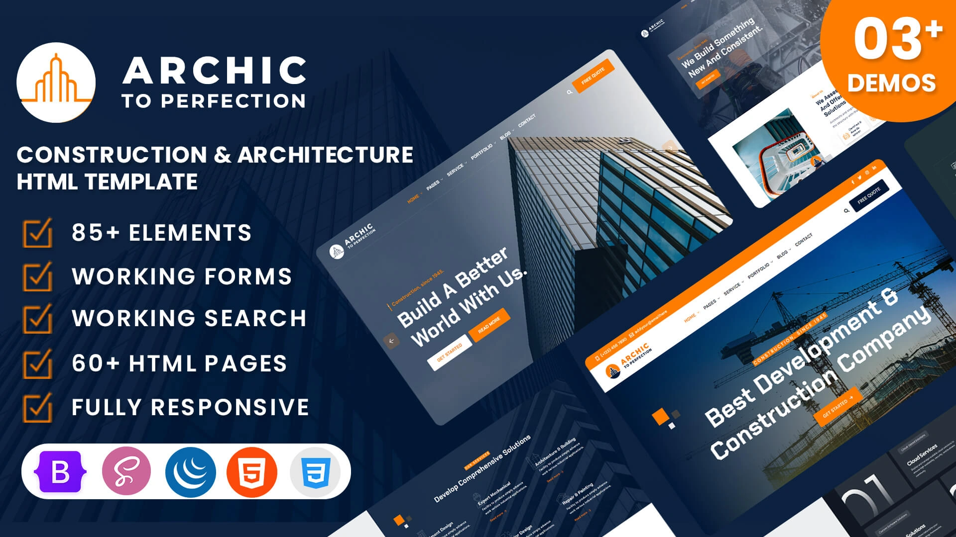 Archic - Construction and Architecture HTML Template