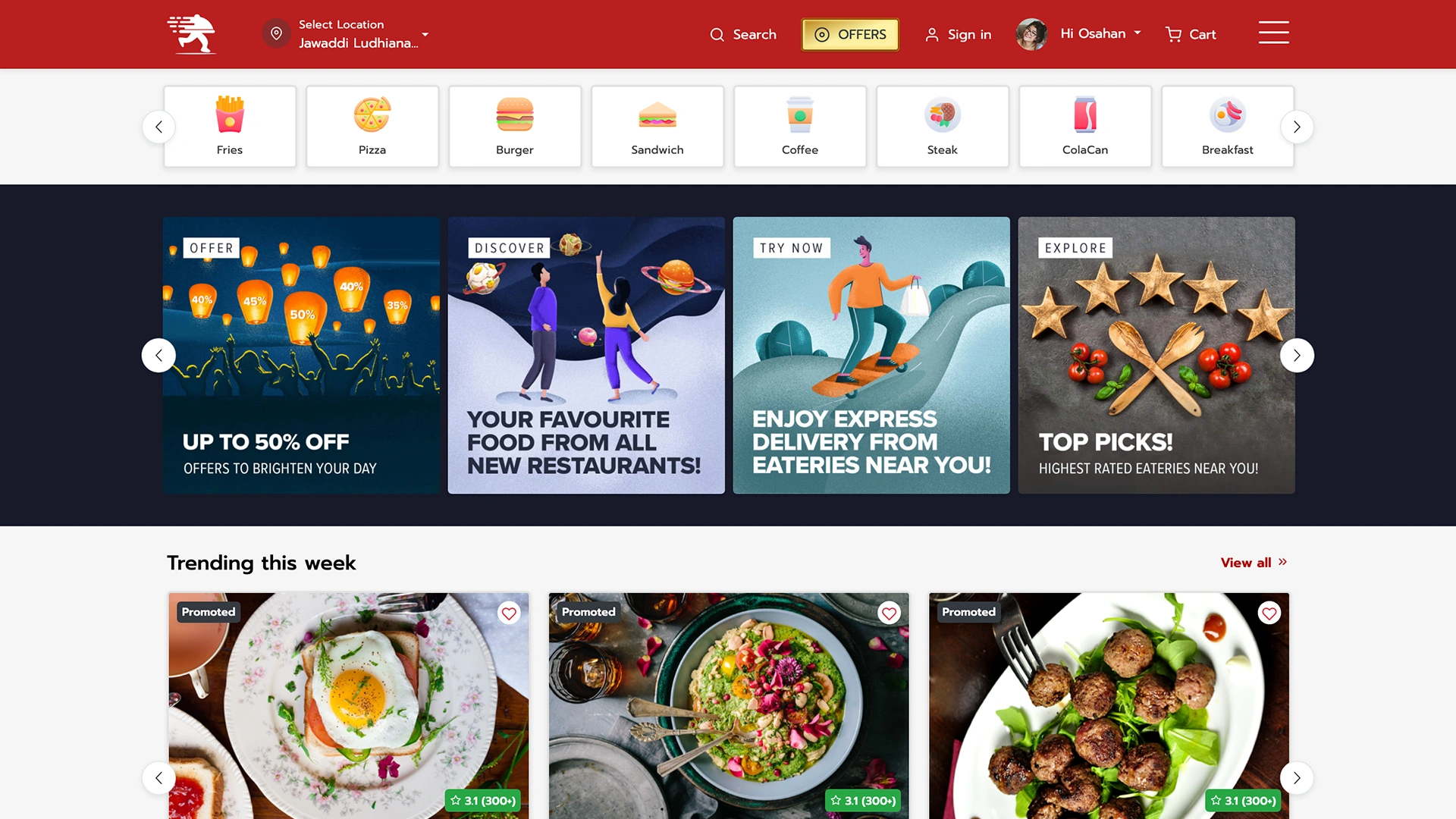 Foodride - Online Food Ordering Template