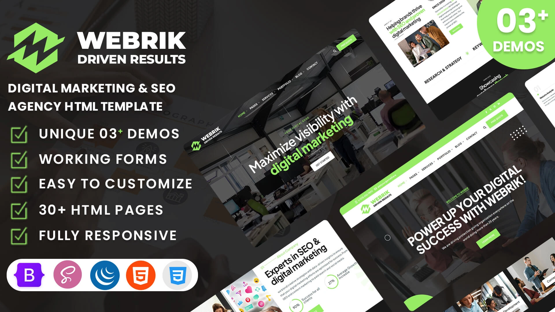 Webrik - Digital Marketing & SEO Agency HTML Template