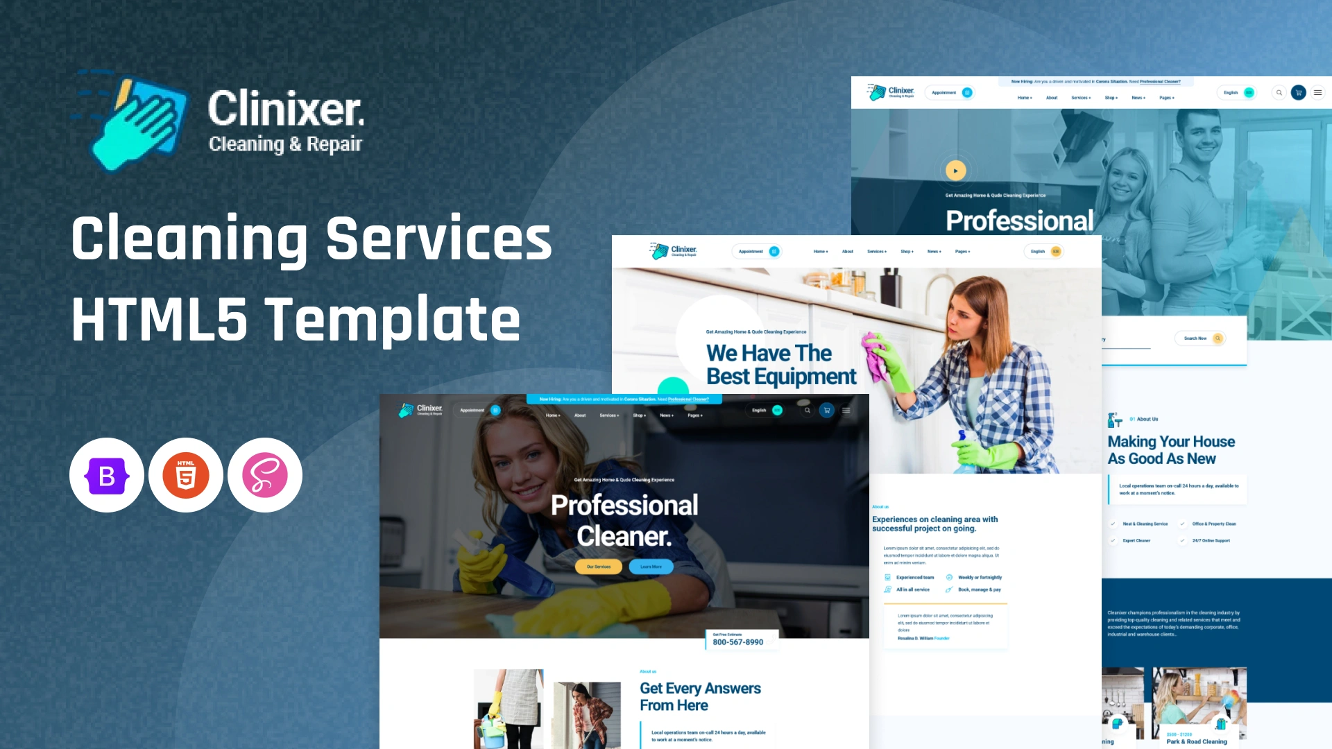 Cleanixer - Cleaning Services HTML5 Template