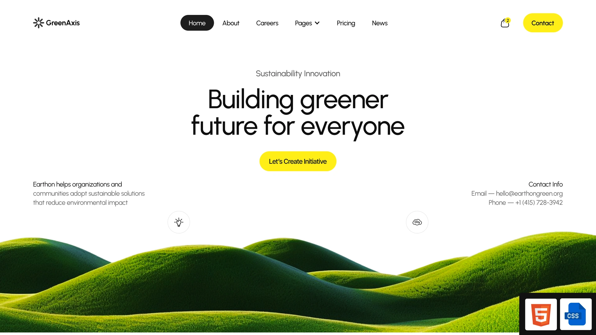 GreenAxis - Renewable Energy & Sustainability Ecommerce HTML Template