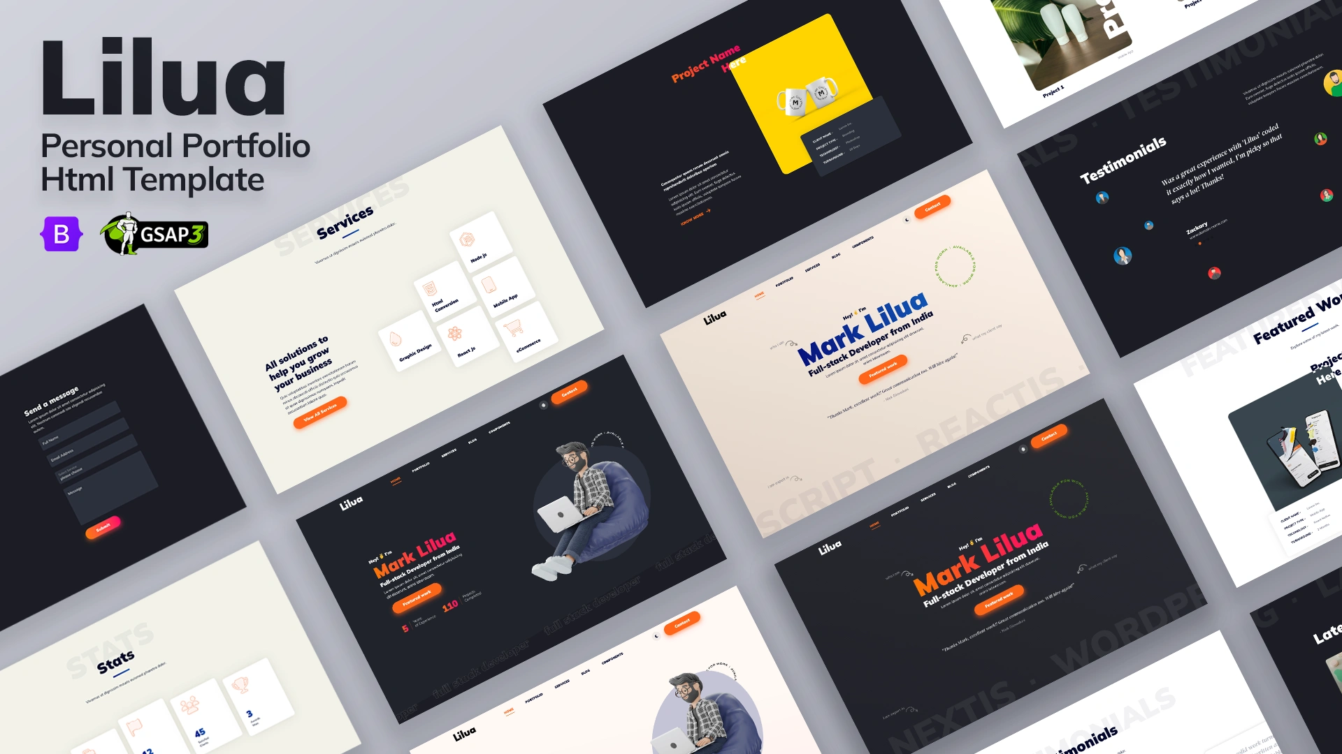 Lilua - Personal Portfolio HTML Template