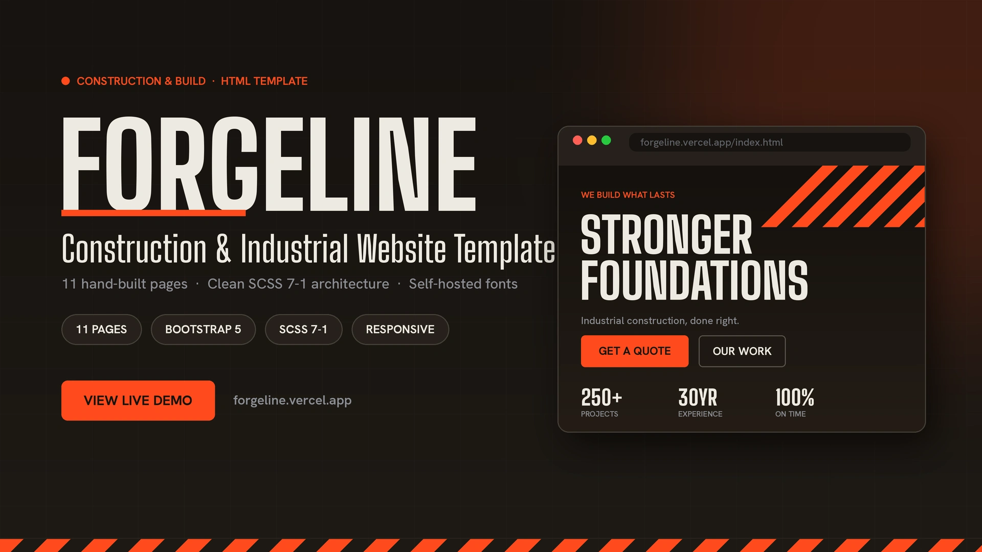 Forgeline - Construction & Building Company Template
