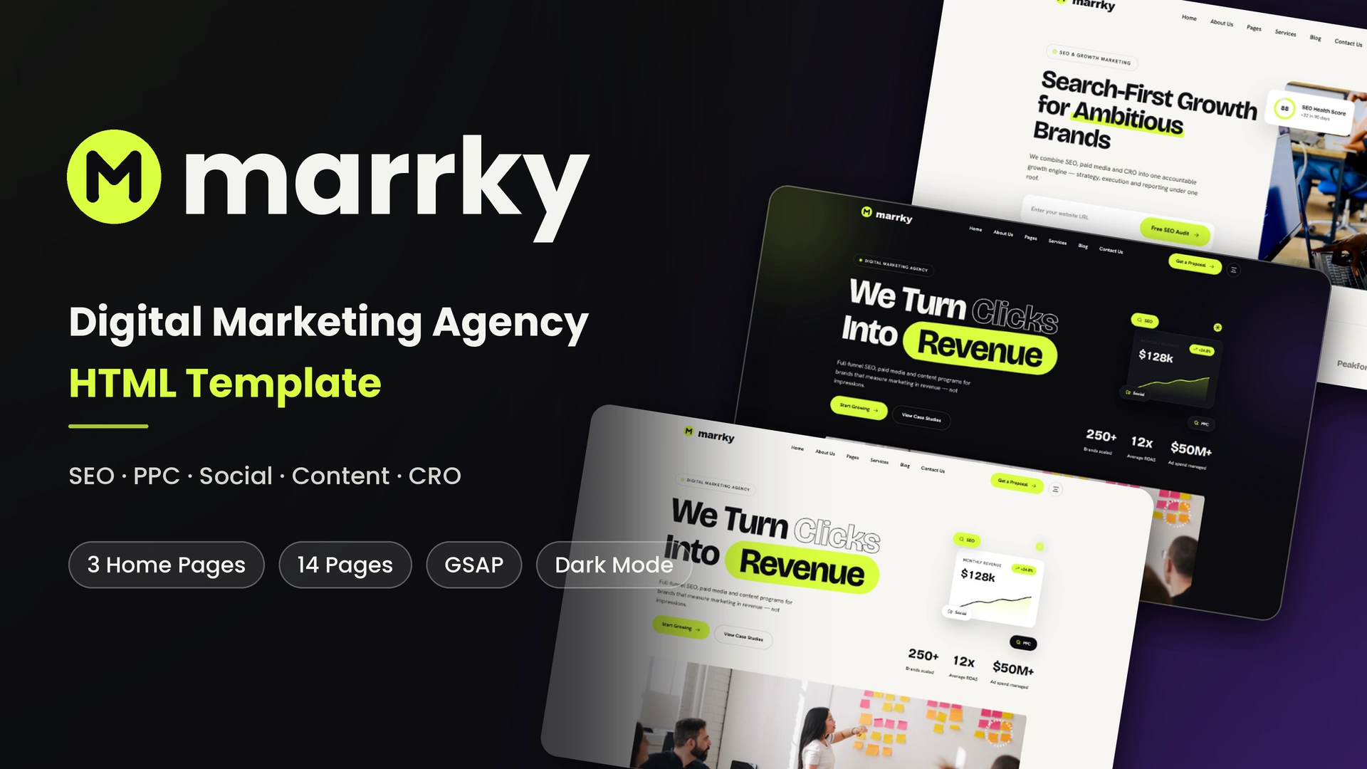 Marrky - SEO & Digital Marketing Agency HTML Template