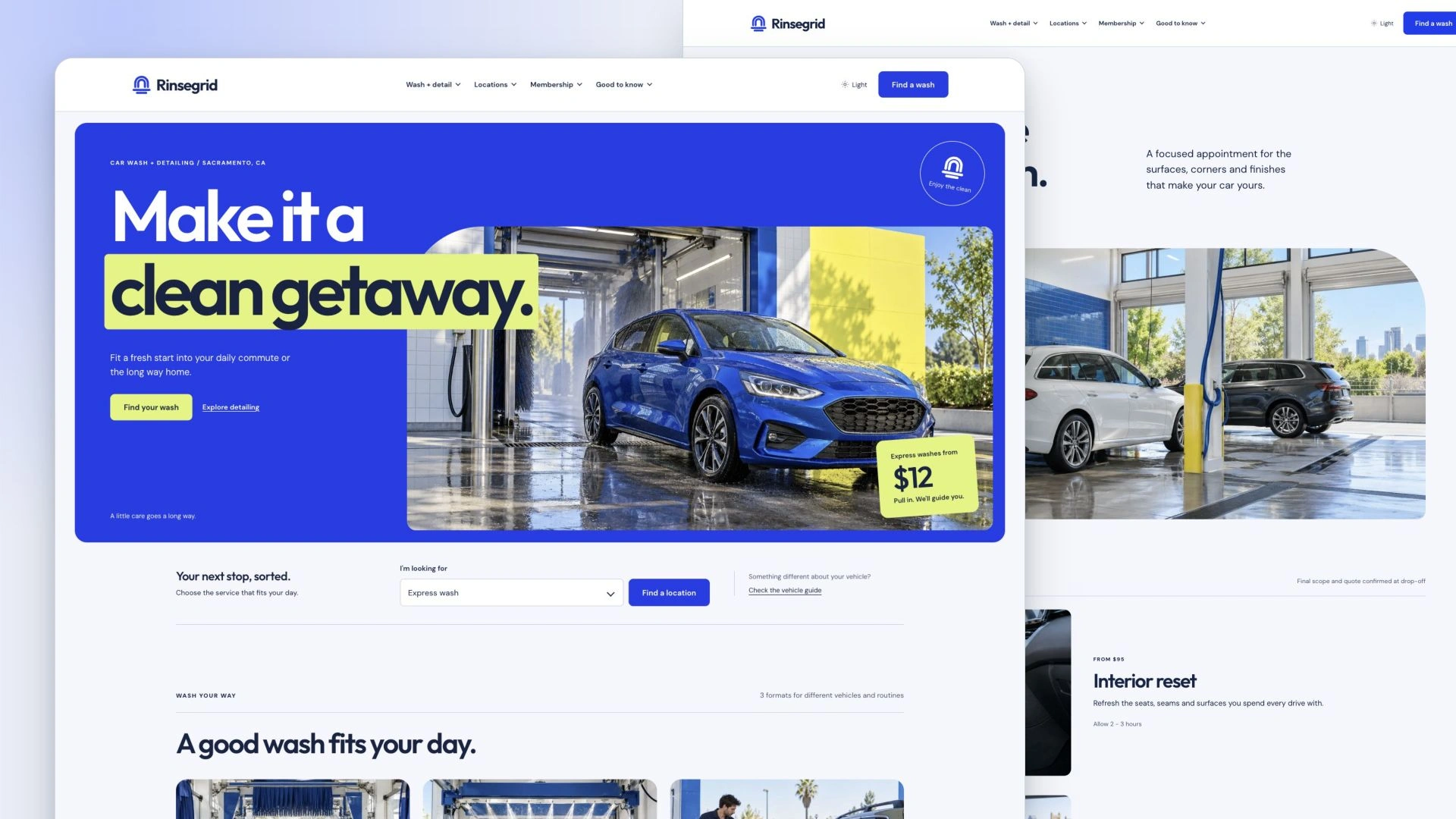 Rinsegrid - Car Wash and Detailing HTML Website Template
