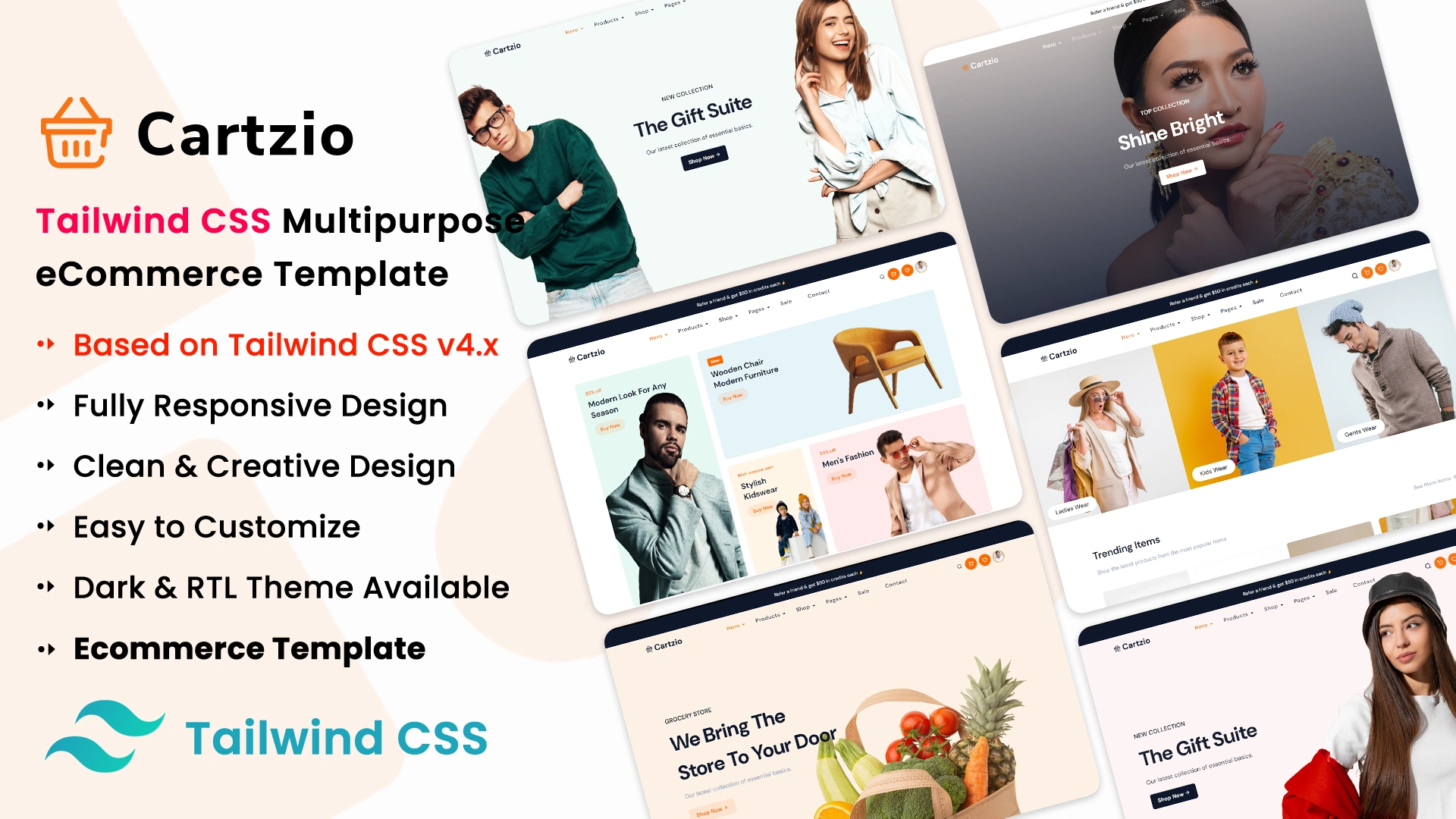 Cartzio - Multipurpose eCommerce & Fashion Template