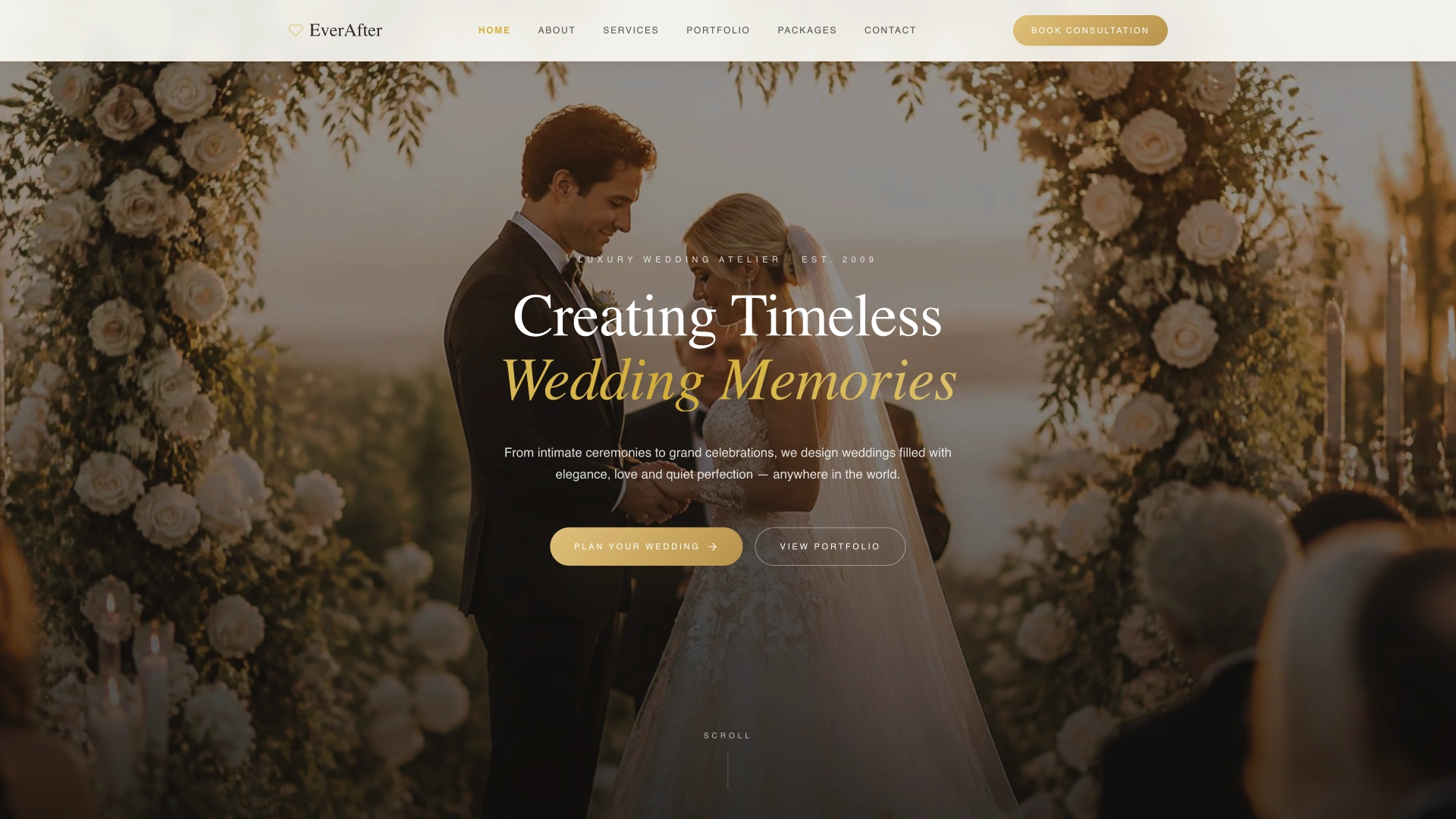 EverAfter - Luxury Wedding and Event Planner HTML5 Website Template