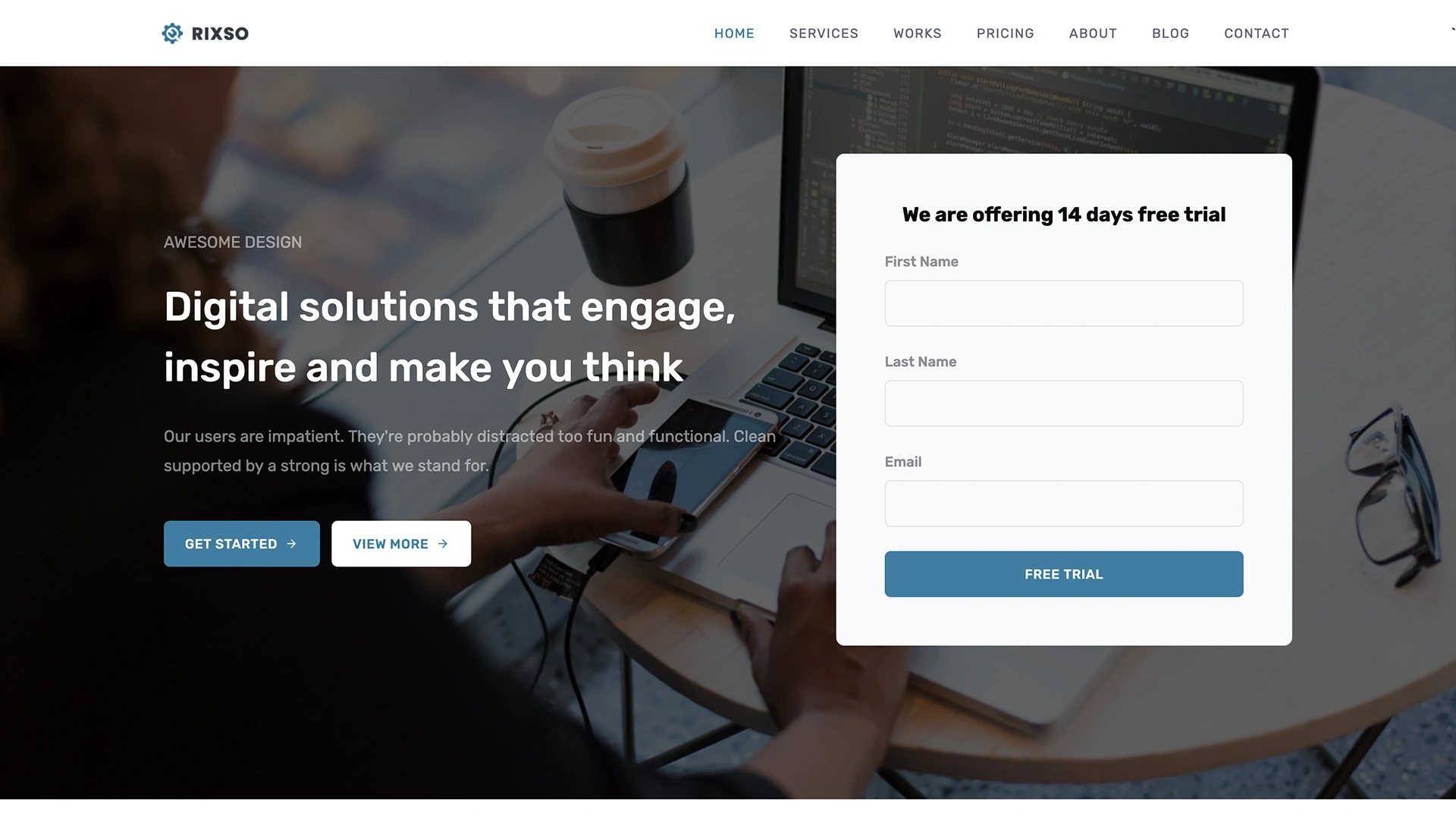 Rixso - Bootstrap 5 Landing Page HTML Template
