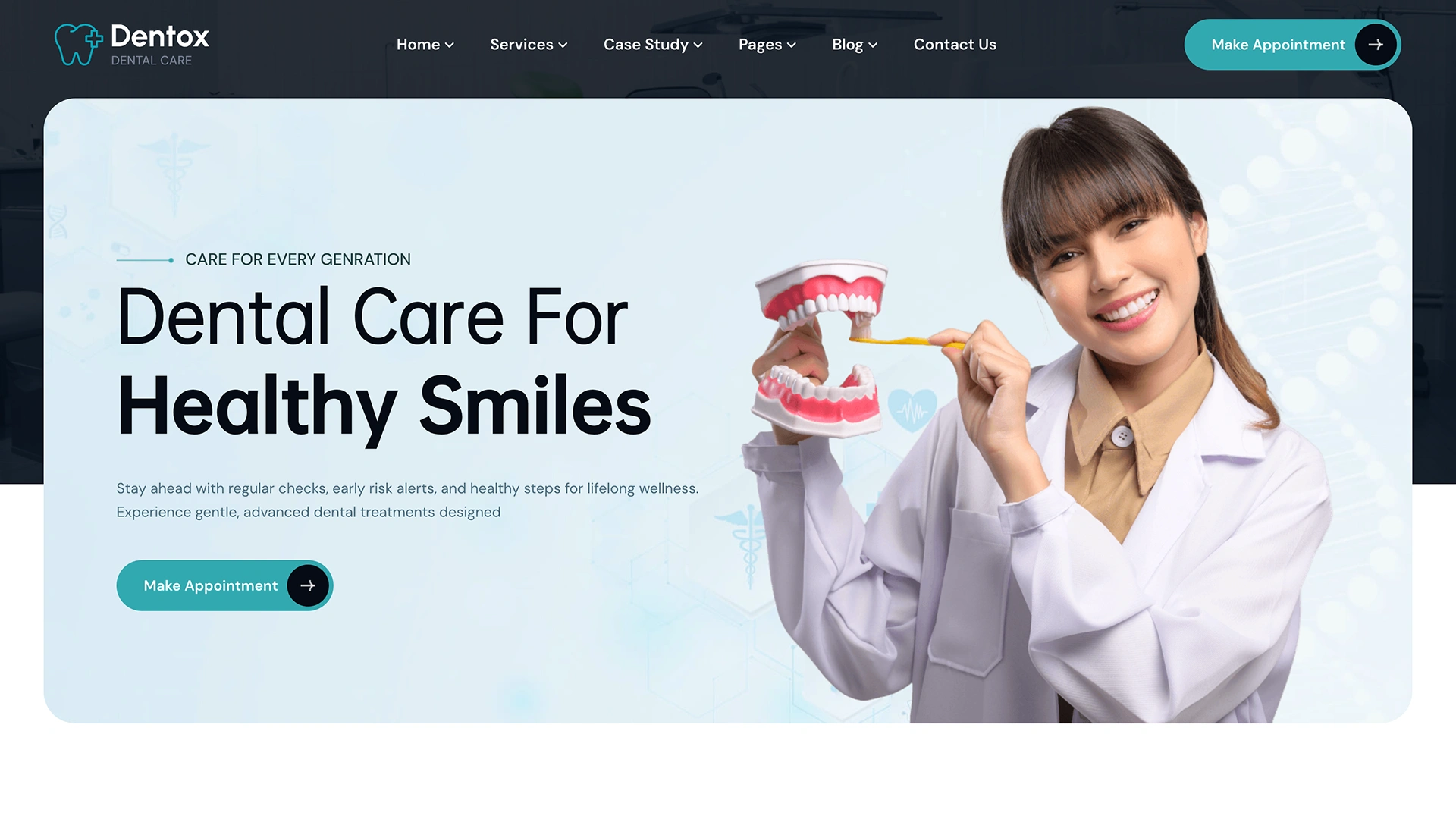 Dentox - Dentist & Dental Clinic HTML5 Template