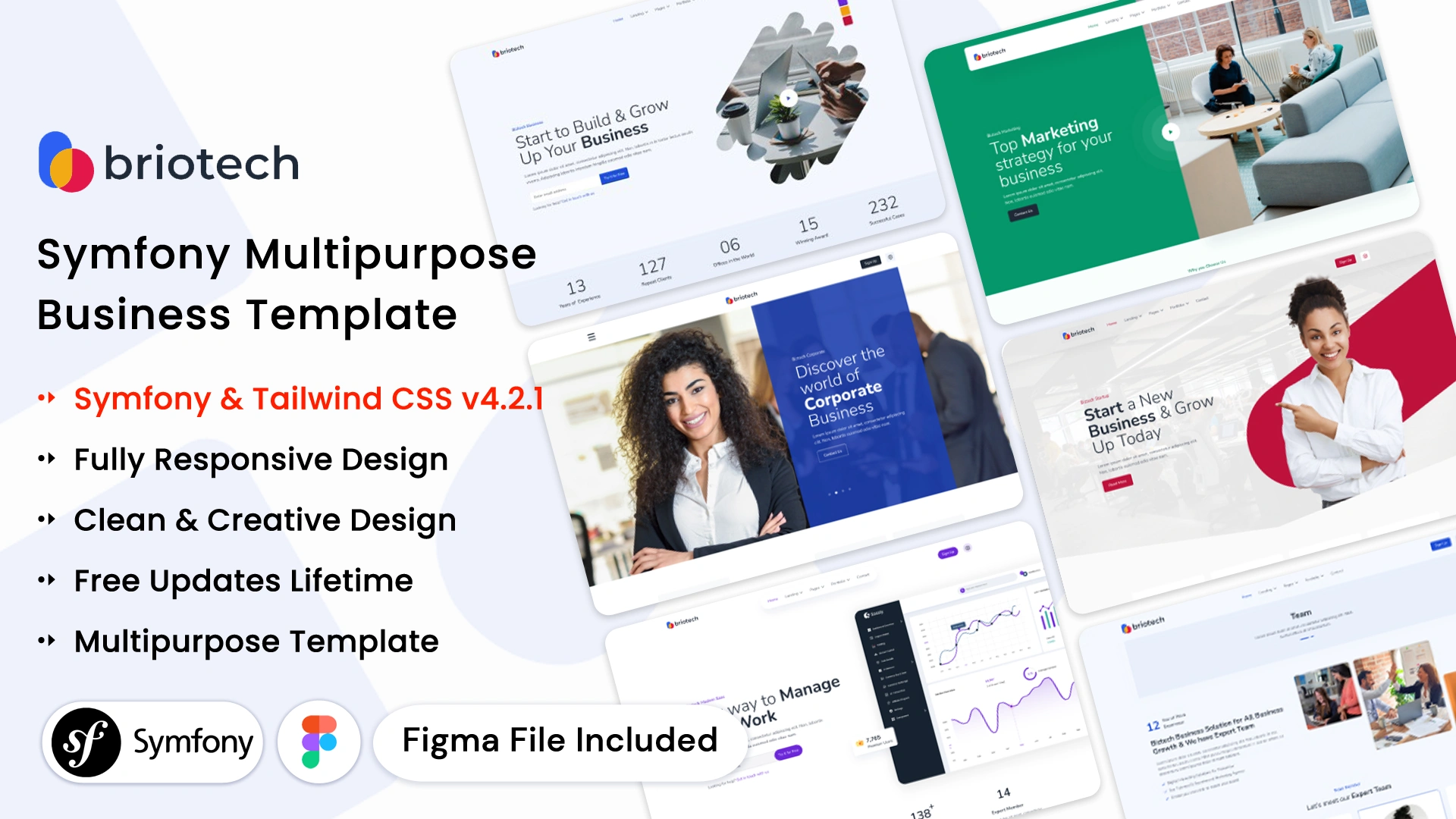 BrioTech - Symfony Multipurpose Business Website Template