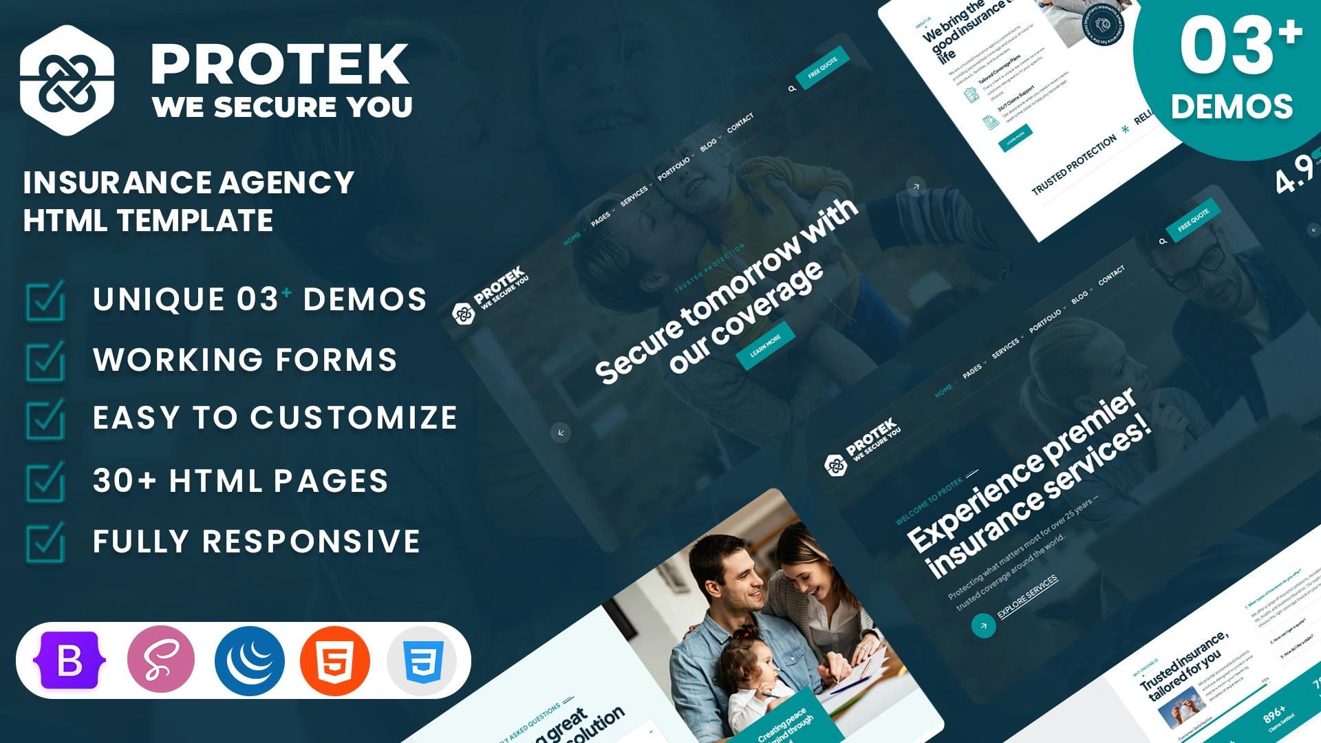 Protek - Insurance Agency HTML Template