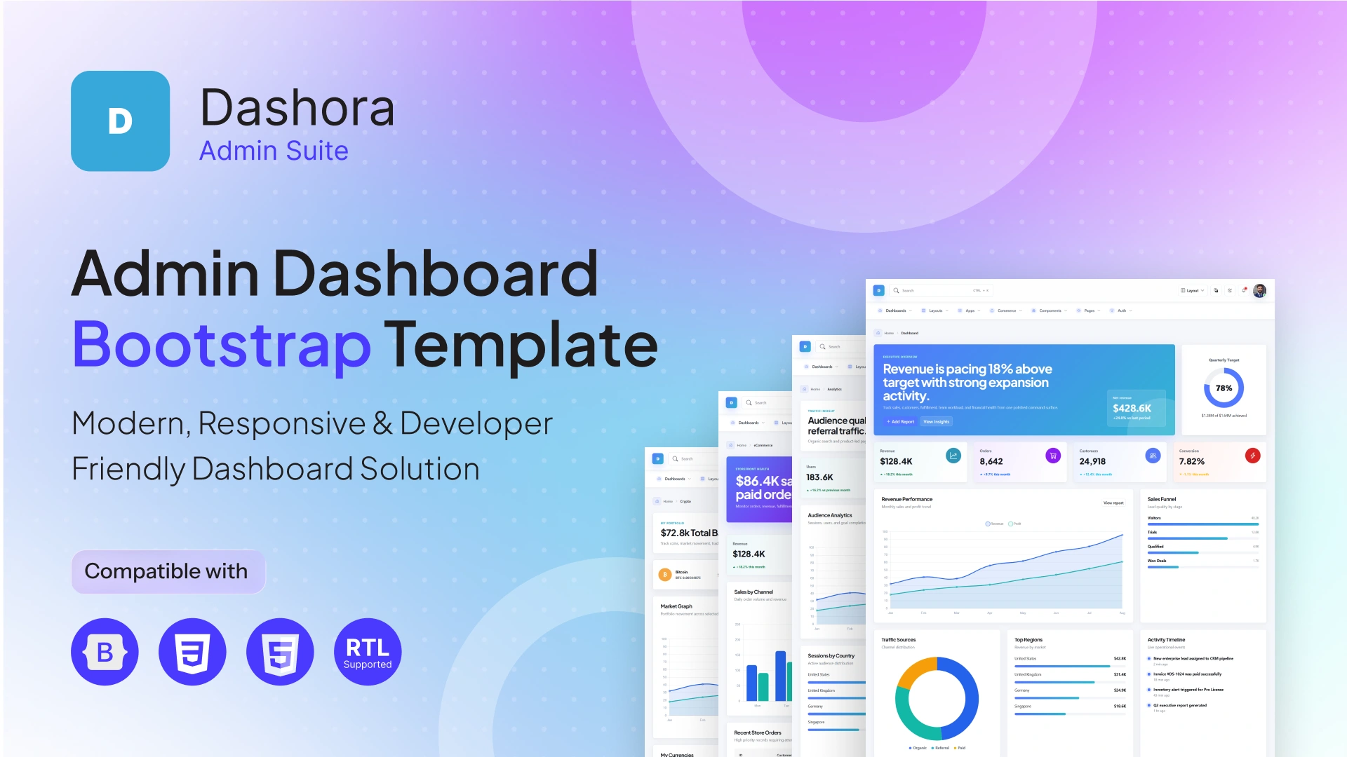 Dashora - Responsive Bootstrap 5 Admin Dashboard HTML Template