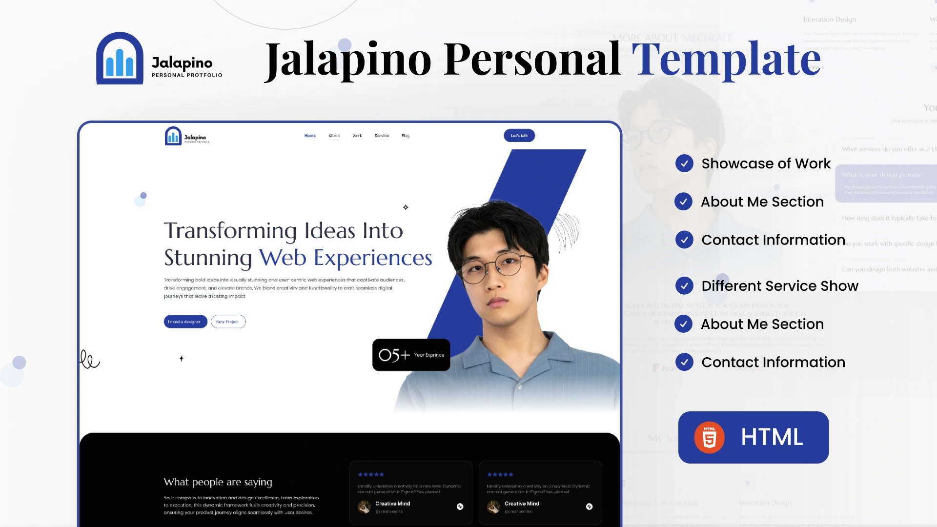 Jalapino - Personal Portfolio HTML Template