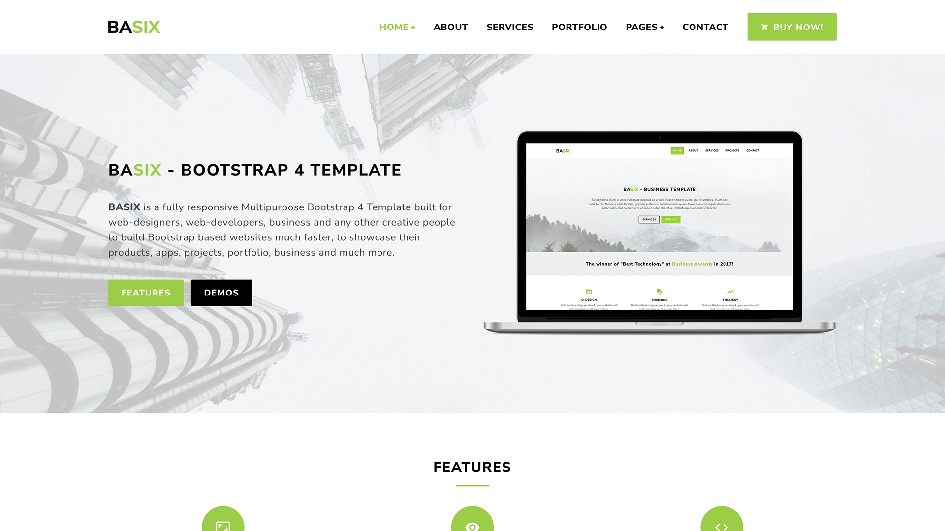 BASIX - Multipurpose Bootstrap Template